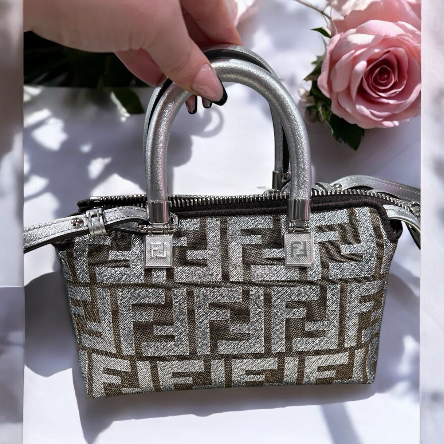 Fendi Mini By The Way Icons Bag Tags & Duster NWOT