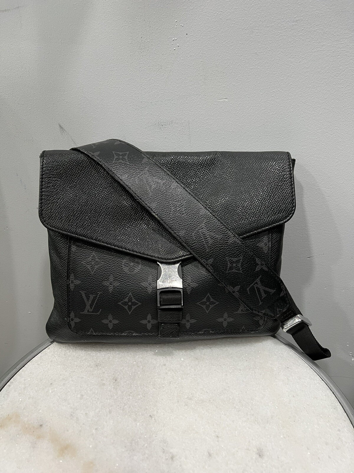 Louis Vuitton Outdoor Flap Messenger Bag Eclipse W/Certificate Of Authenticity