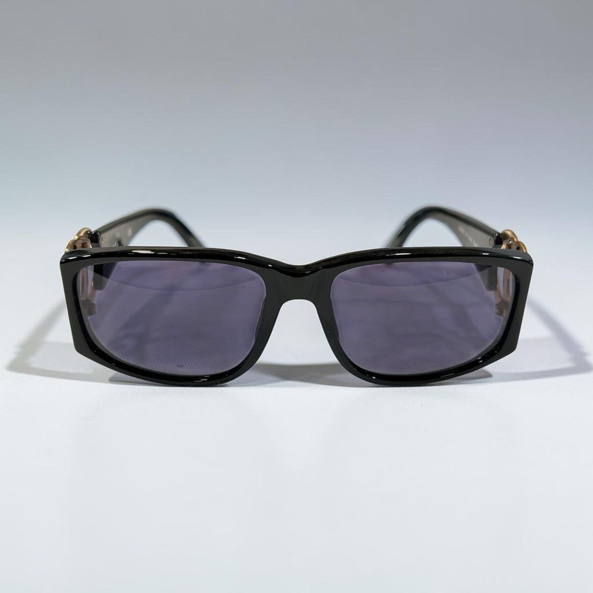 Chanel Cocomark Sunglasses Gold CC Logo Made In Italy 02461 94305 AUTHENTIC