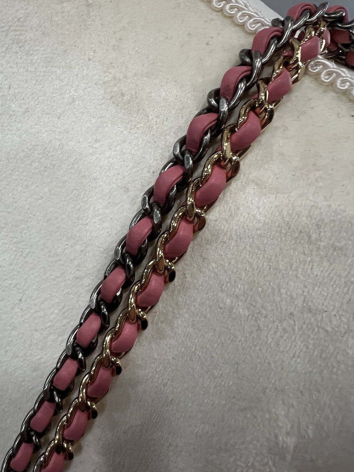 Chanel Gabrielle Pink Hobo Logo Handle Bag W/Certificate Of Authenticity