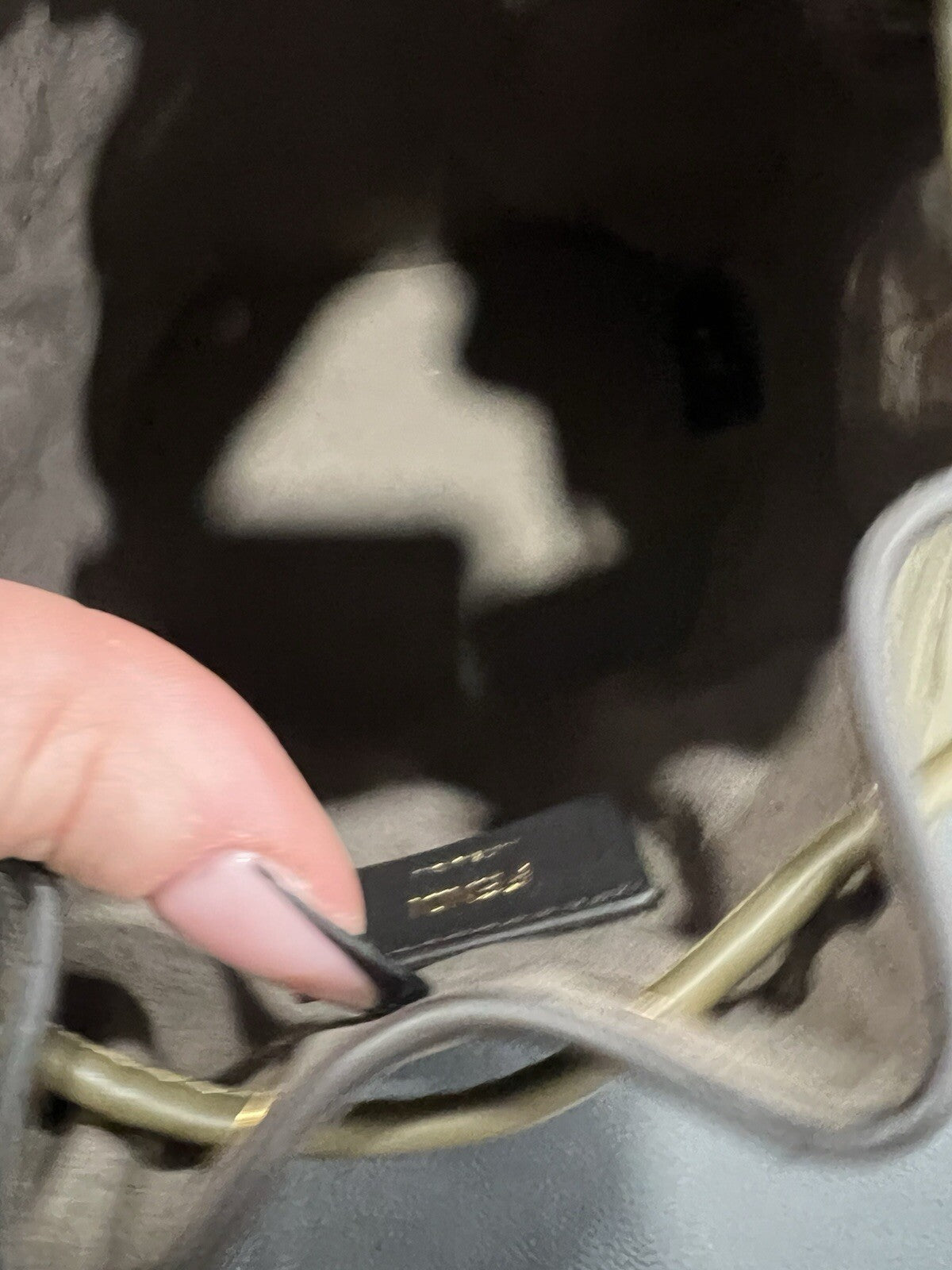 Fendi Forest Green Mon Tresor Bucket Bag W/Duster Retail $1950