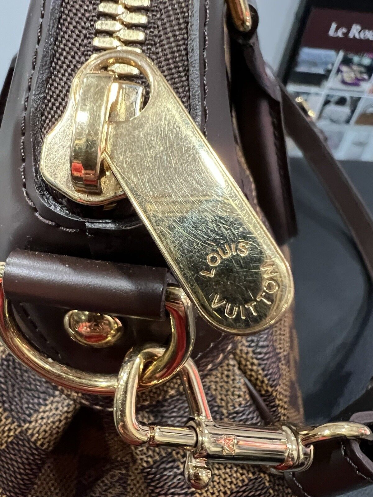 Louis Vuitton Damier EbeneTrevi PM W/Certificate Of Authenticity