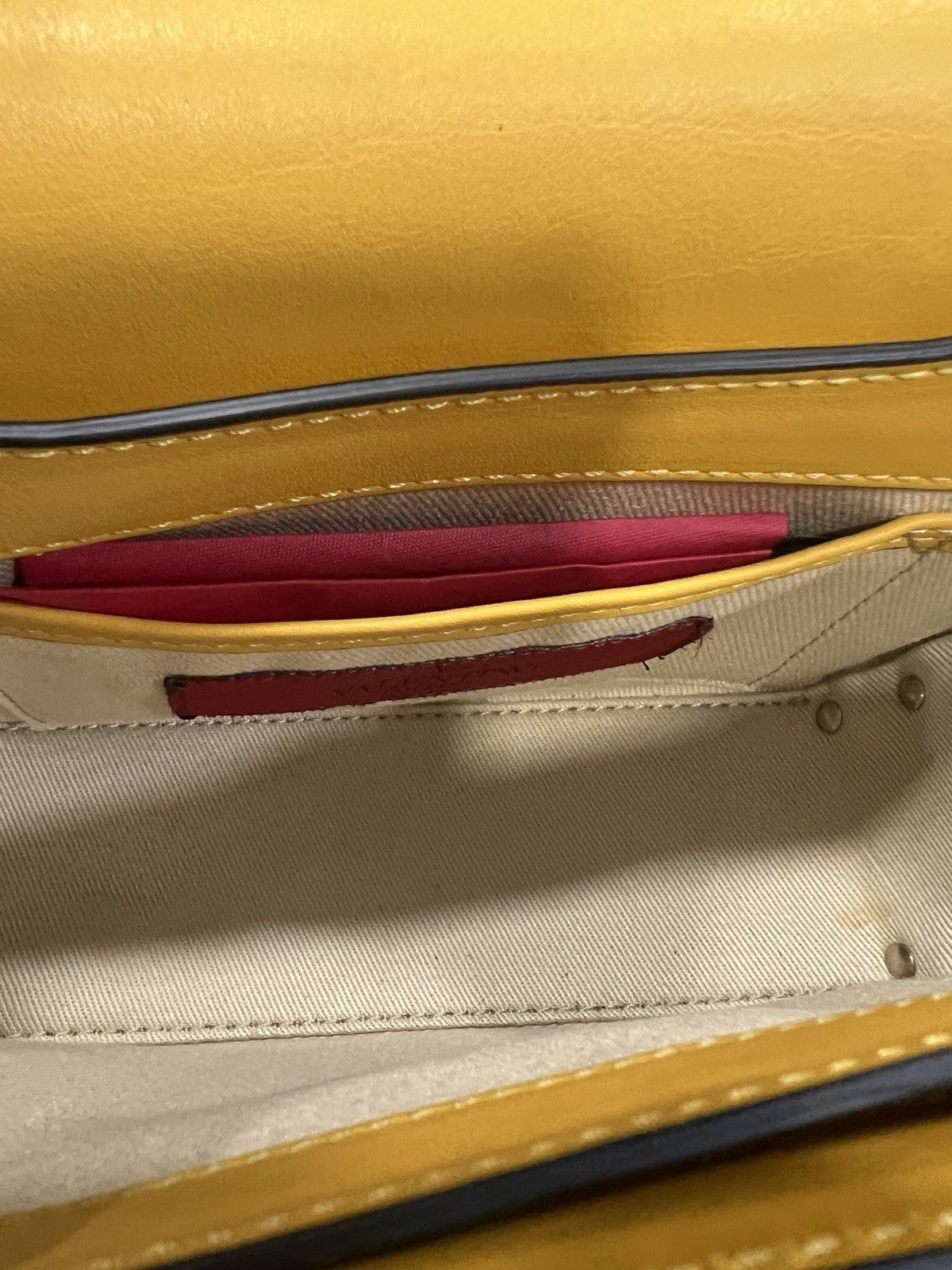 Valentino Garavani Yellow Rockstud Crossbody Small Bag Retail $2195