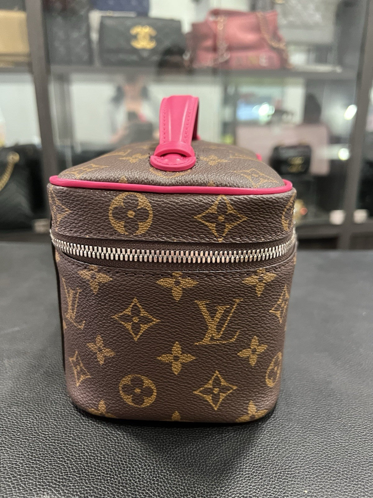 Louis Vuitton Nice Mini Canvas Bag Pink/ Monogram With Authenticity