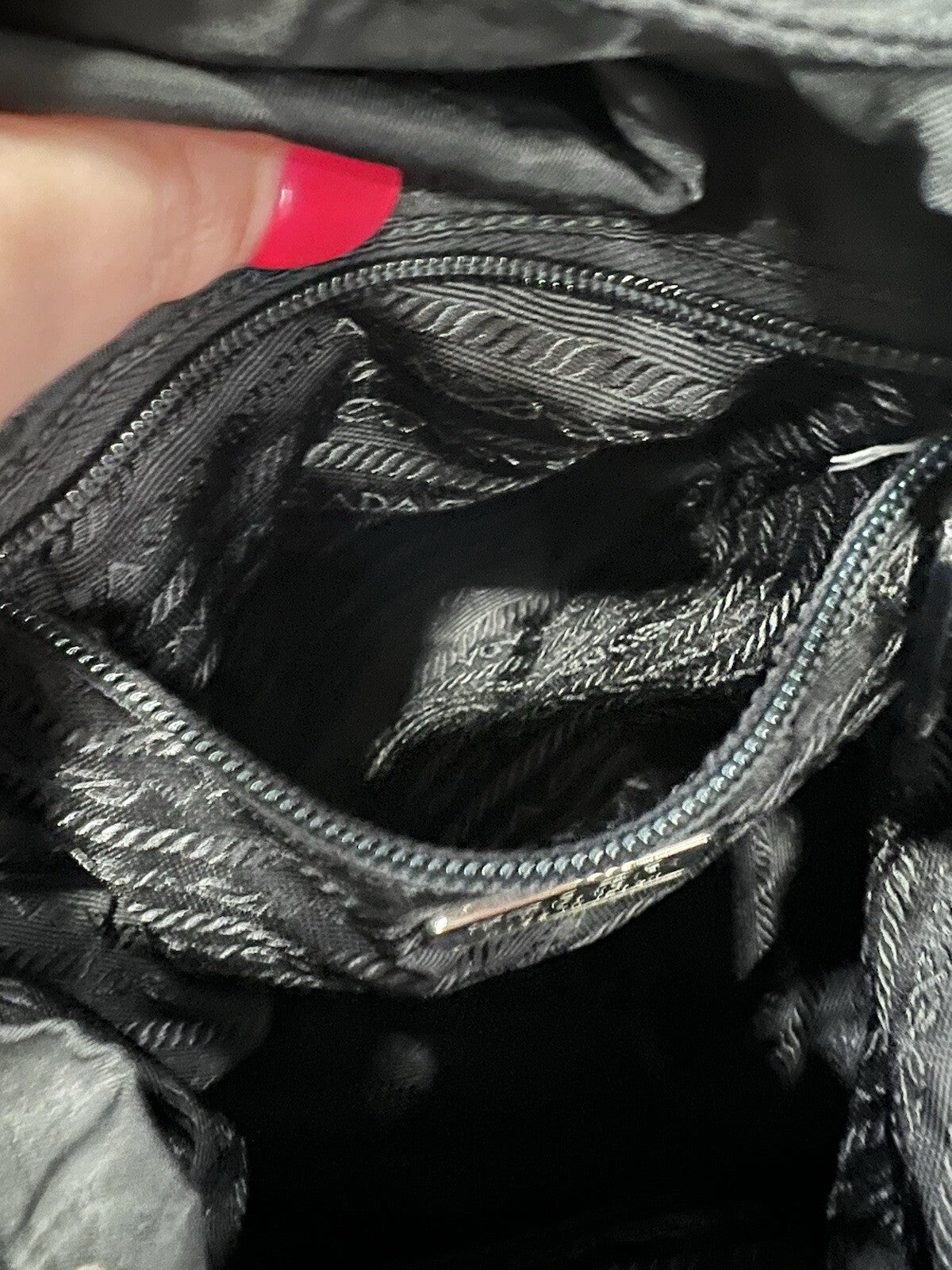 Prada Vela Nylon Tessuto Black Backpack With Certificate Of Authenticity