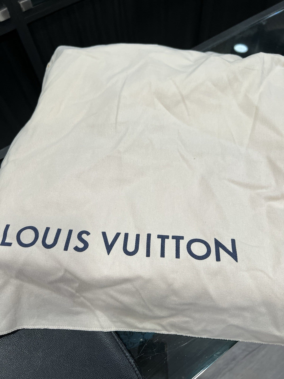 Louis Vuitton Damier Ebene 35 Complete Set Lock Key Duster Box Bag & Receipt