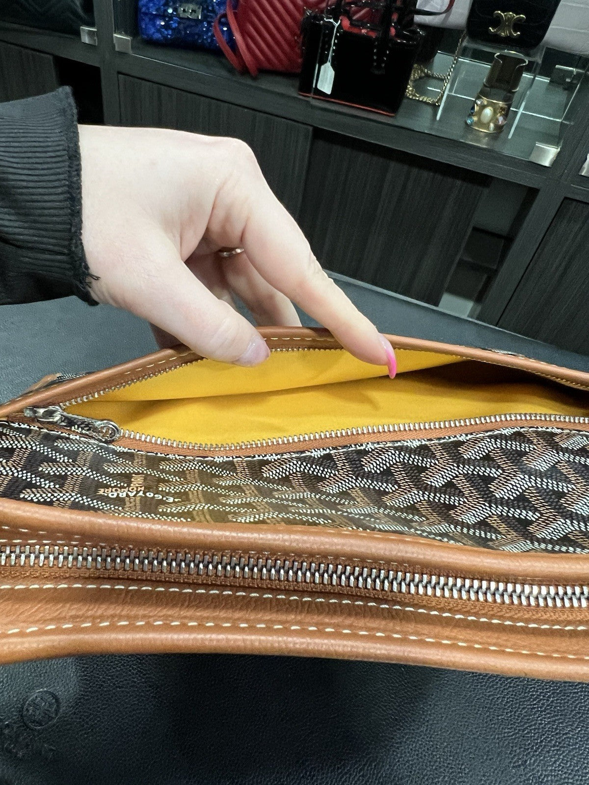 Goyard Jouvence Coated Canvas GM Toiletry Pouch W/Authentication