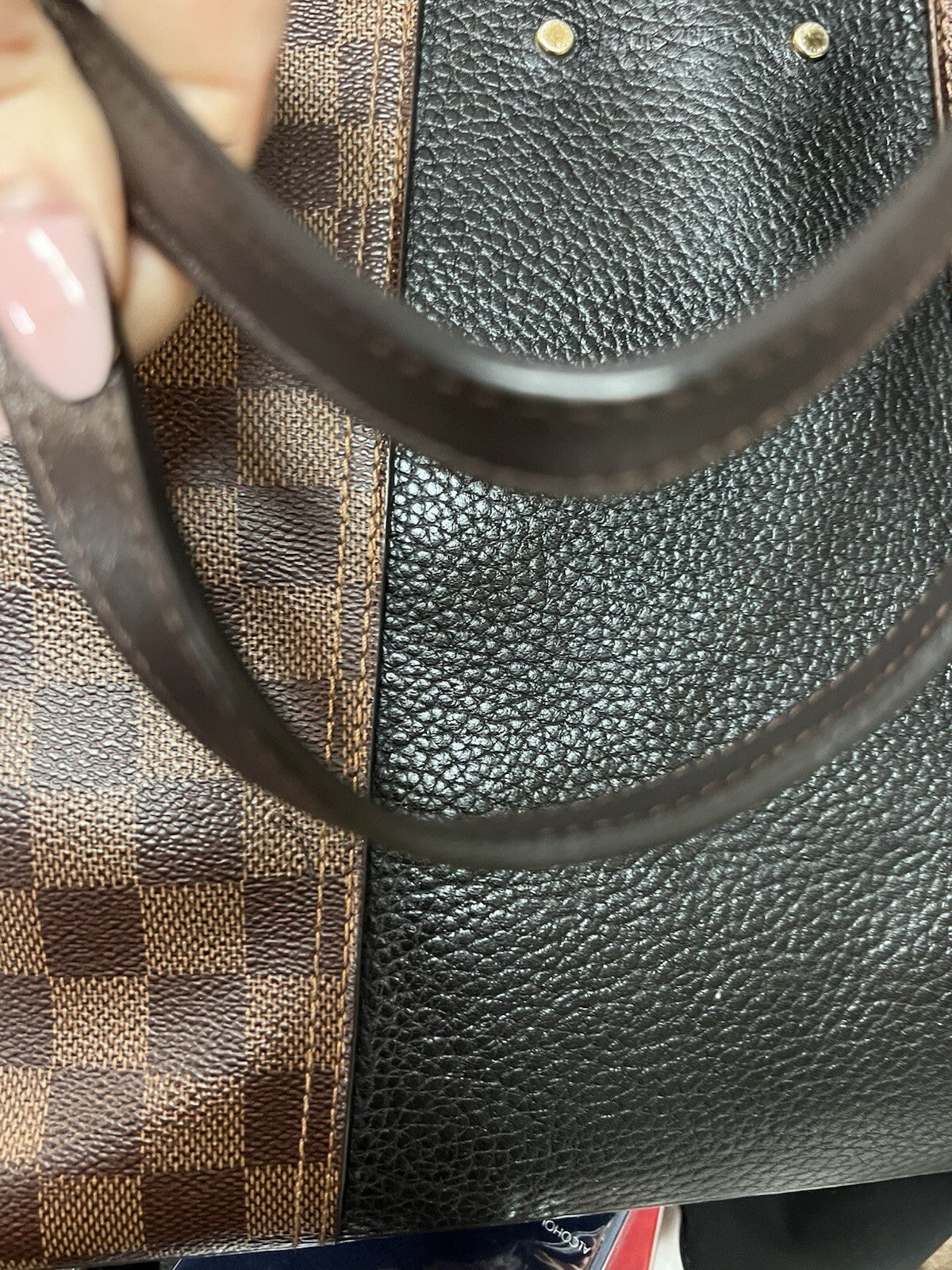 Louis Vuitton Damer Ebene "Jersey" Tote Bag W/Certificate Of Authenticity