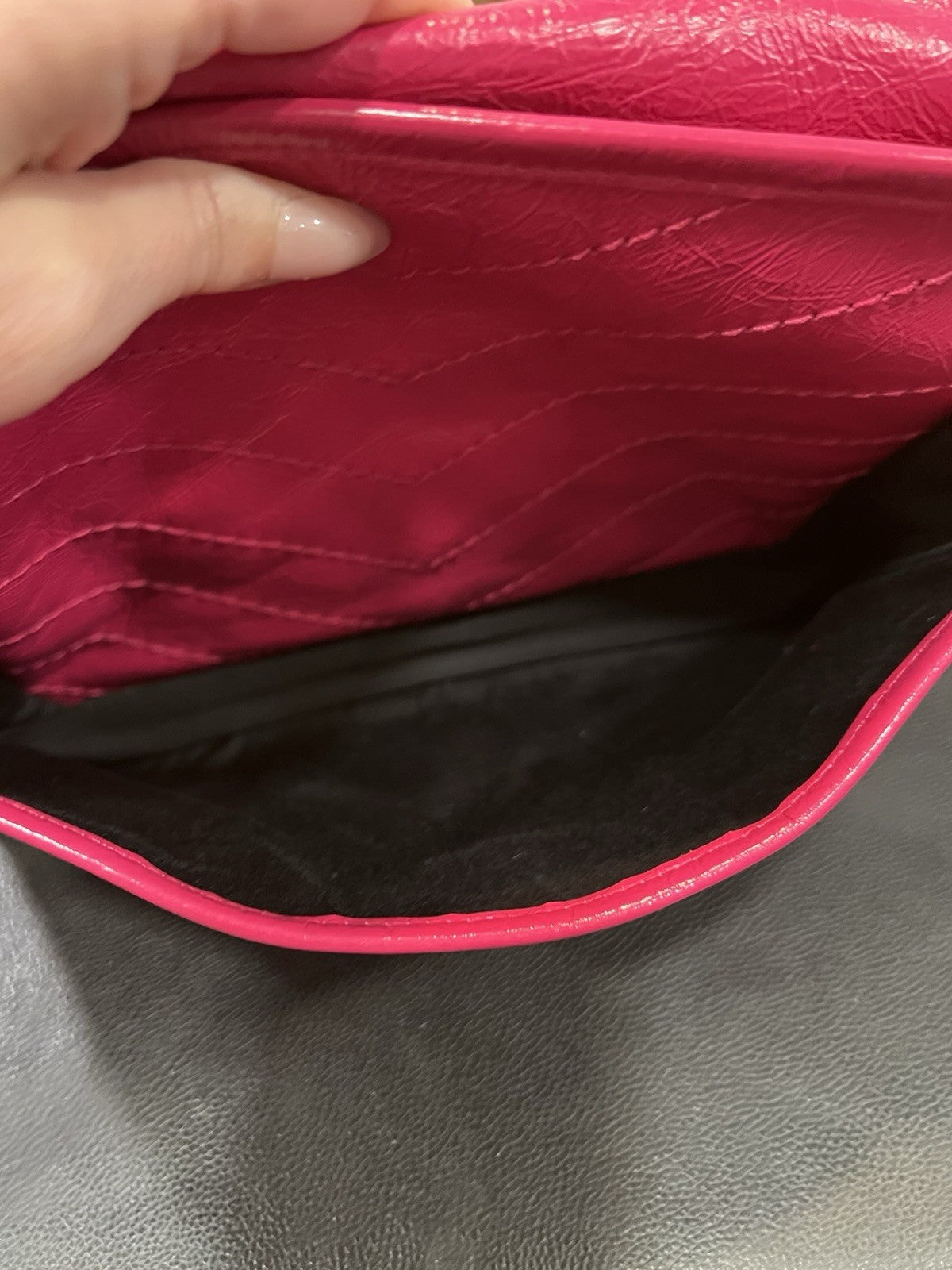 YSL Saint Laurent Pink Leather Niki Bag Retail $3400