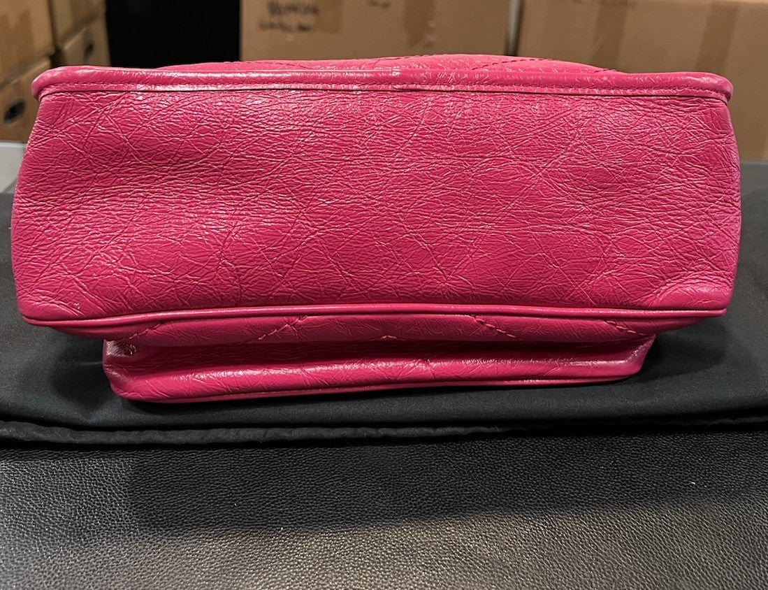 YSL Saint Laurent Pink Leather Niki Bag Retail $3400