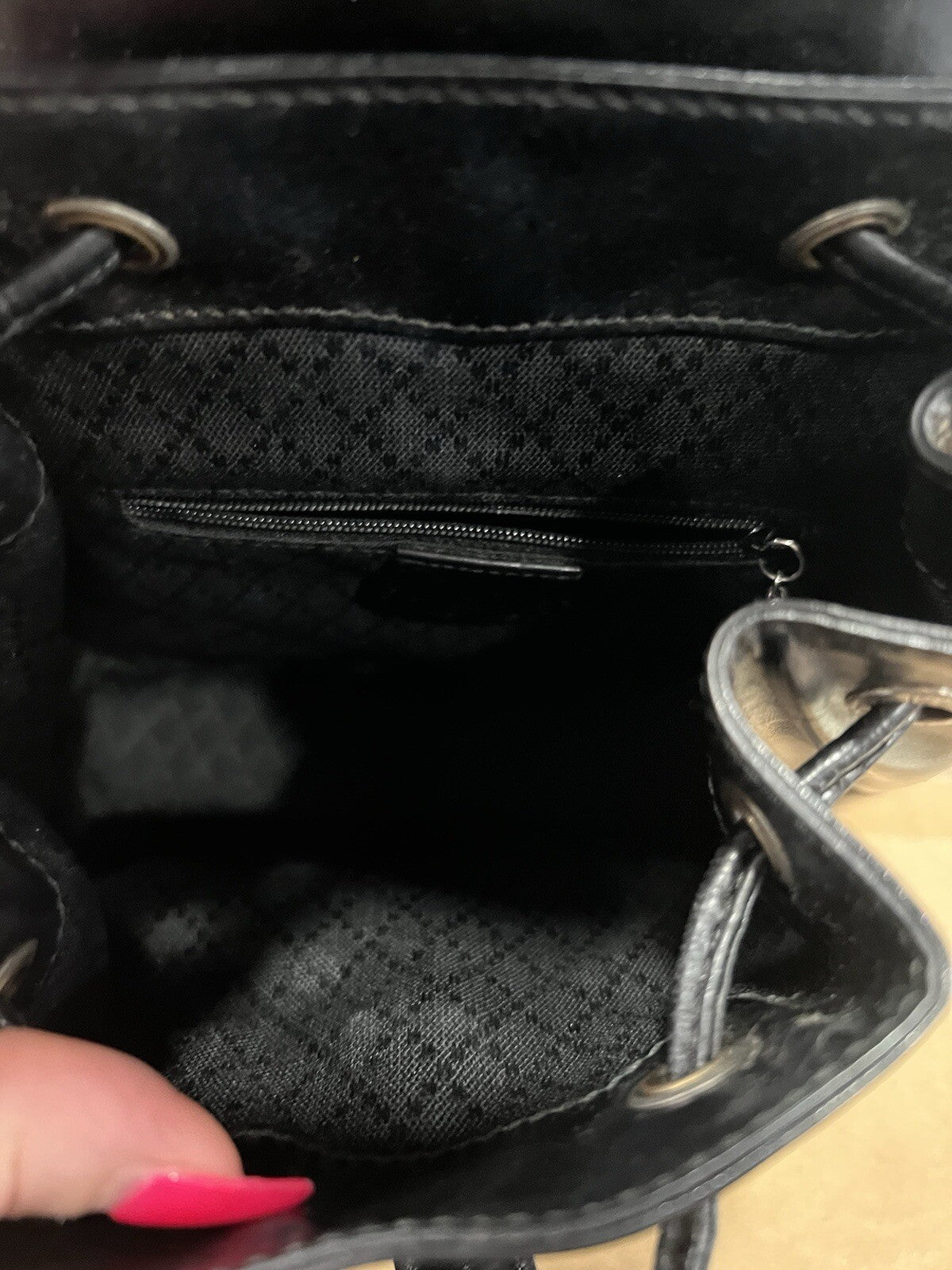 Gucci Vintage Leather Mini Bamboo Backpack