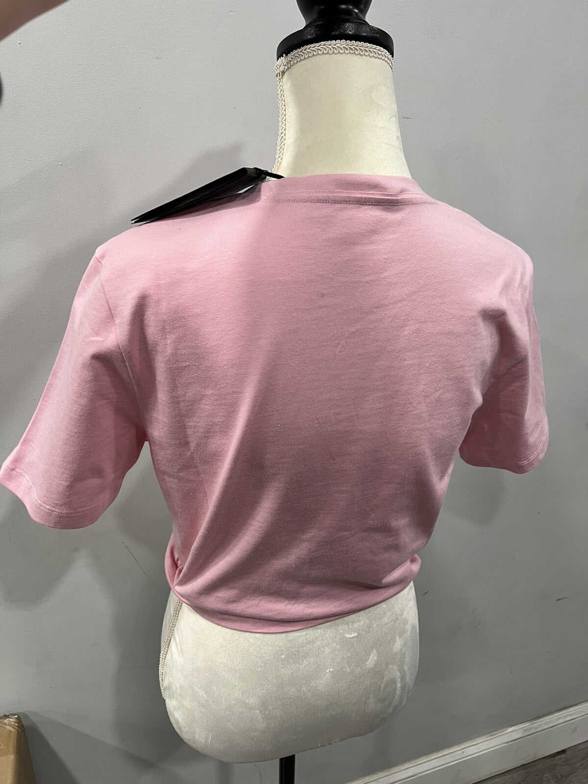 Versace Milano Stamp Crop Tee Shirt Size 42/US6 NWT (Retail $770)