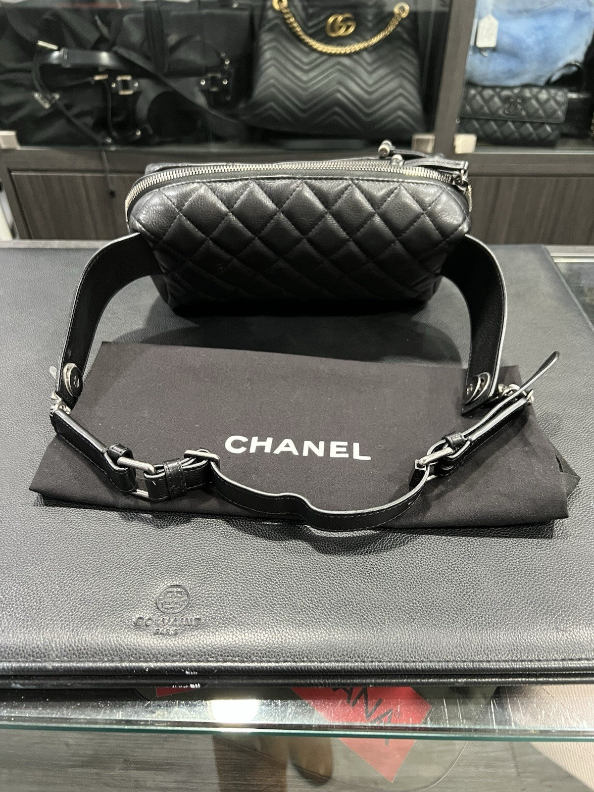 Chanel Caviar Quilted Street Waist Bag NWOB