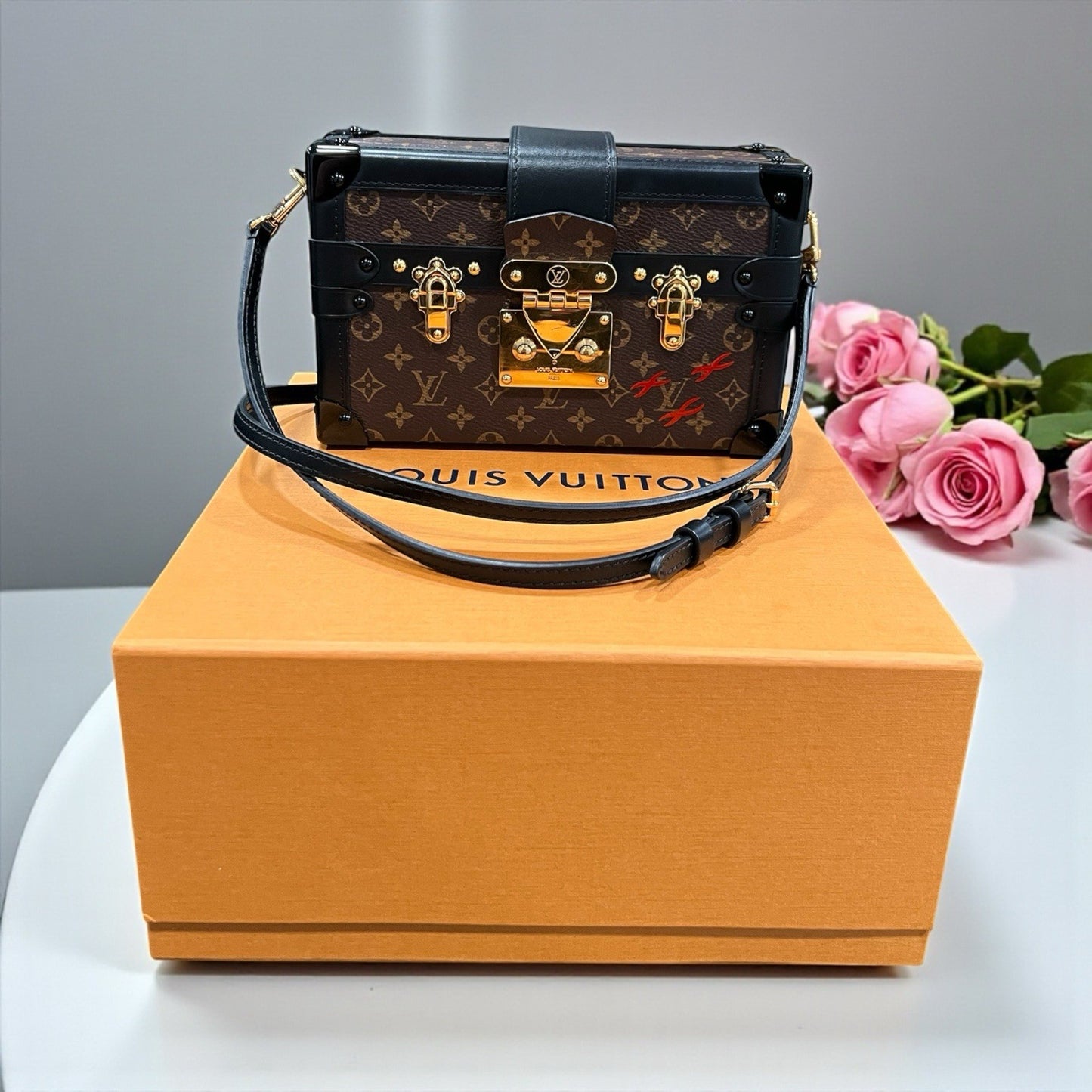 Louis Vuitton Petit Malle Souple Trunk Bag Box & Authenticity Retail $6400