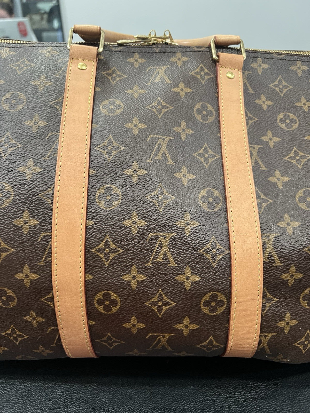 Louis Vuitton 2024 Monogram Keepall 55 With Duster Lock & Key