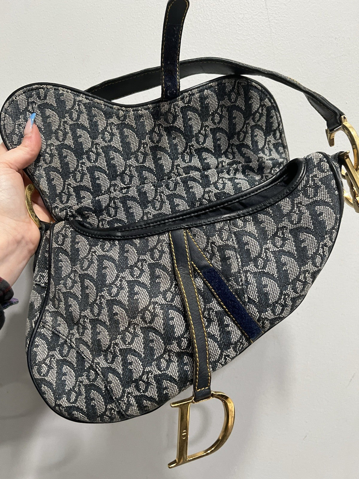 Christian Dior Vintage Saddle Diorissimo Bag