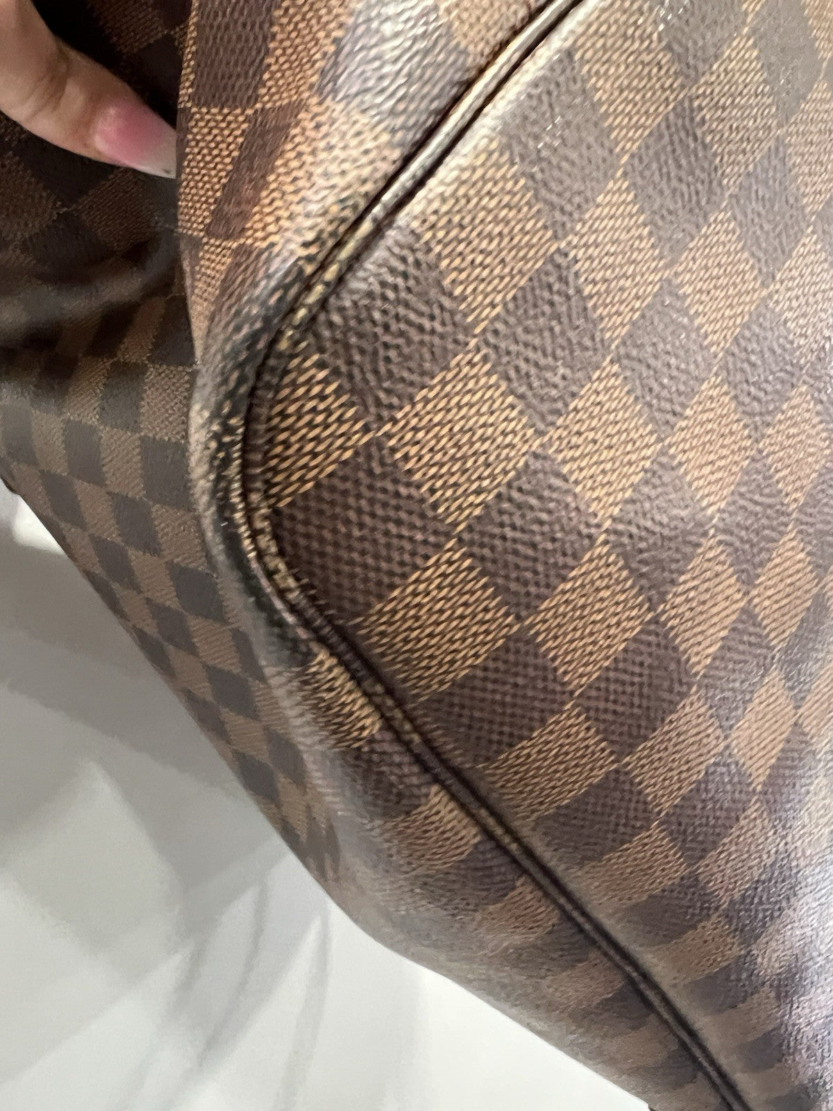Louis Vuitton Damier Ebene Neverfull MM W/Authenticity