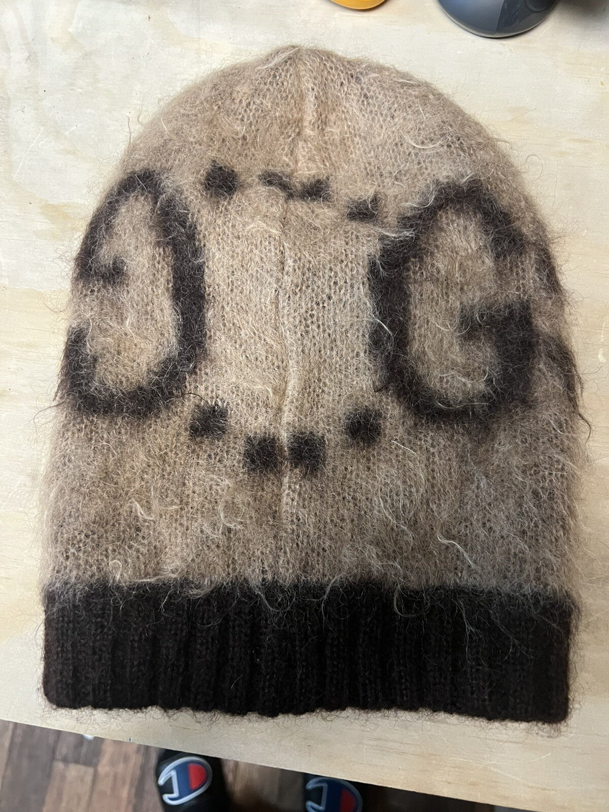 Gucci Signature G Mohair Beanie Size S