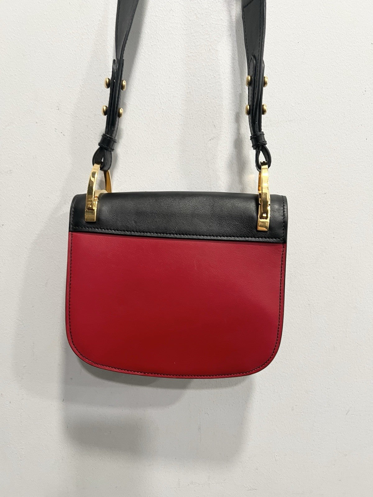 Prada Pionniere Saddle City Calfskin Small Crossbody Bag W/Authenticity