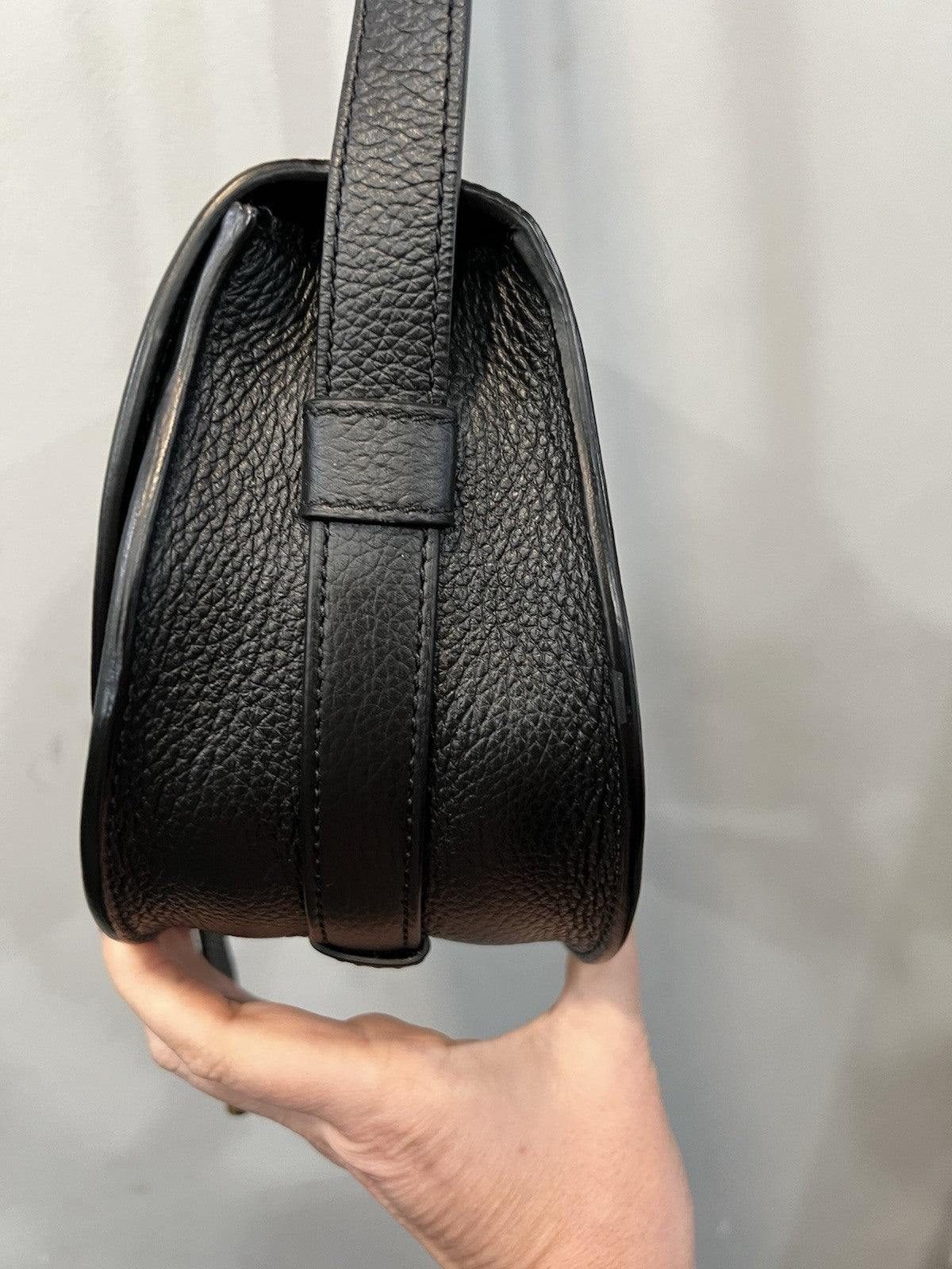 Chloe Black Leather Marcie Crossbody Bag W/Duster & Authenticity