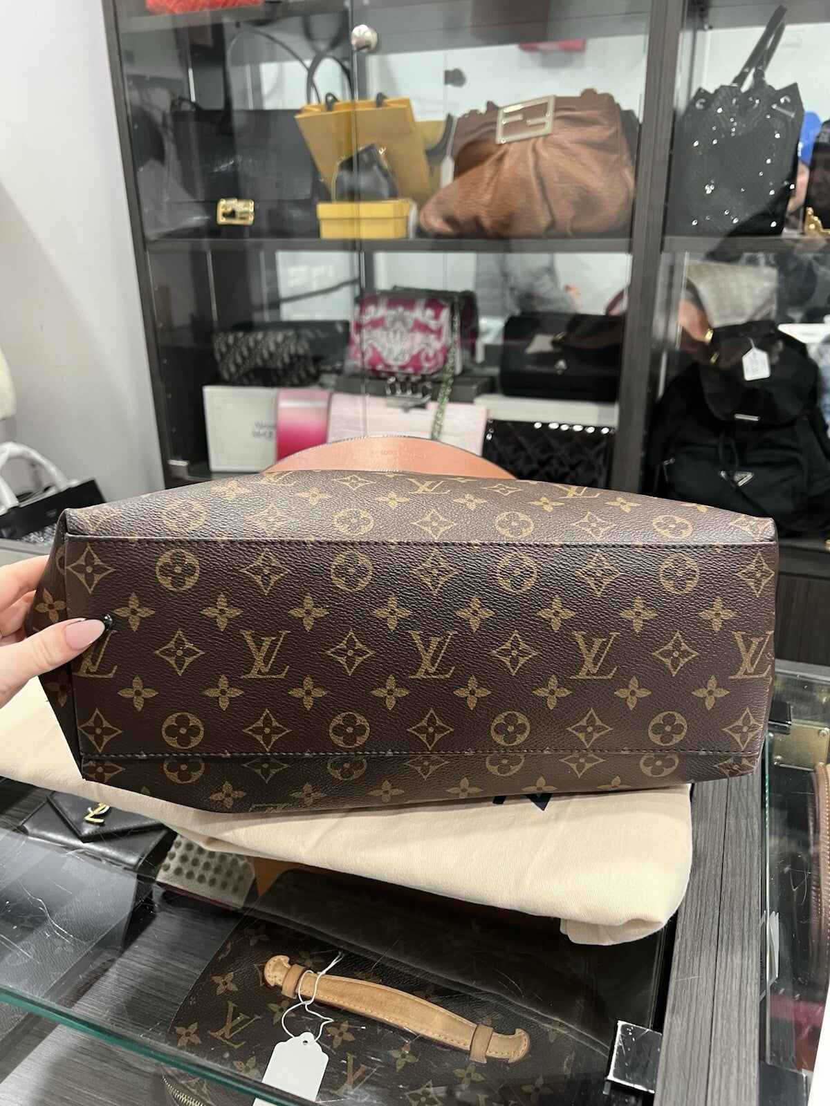 Louis Vuitton Tuleries Hobo Monogram Canvas & Leather W.Tags & Duster