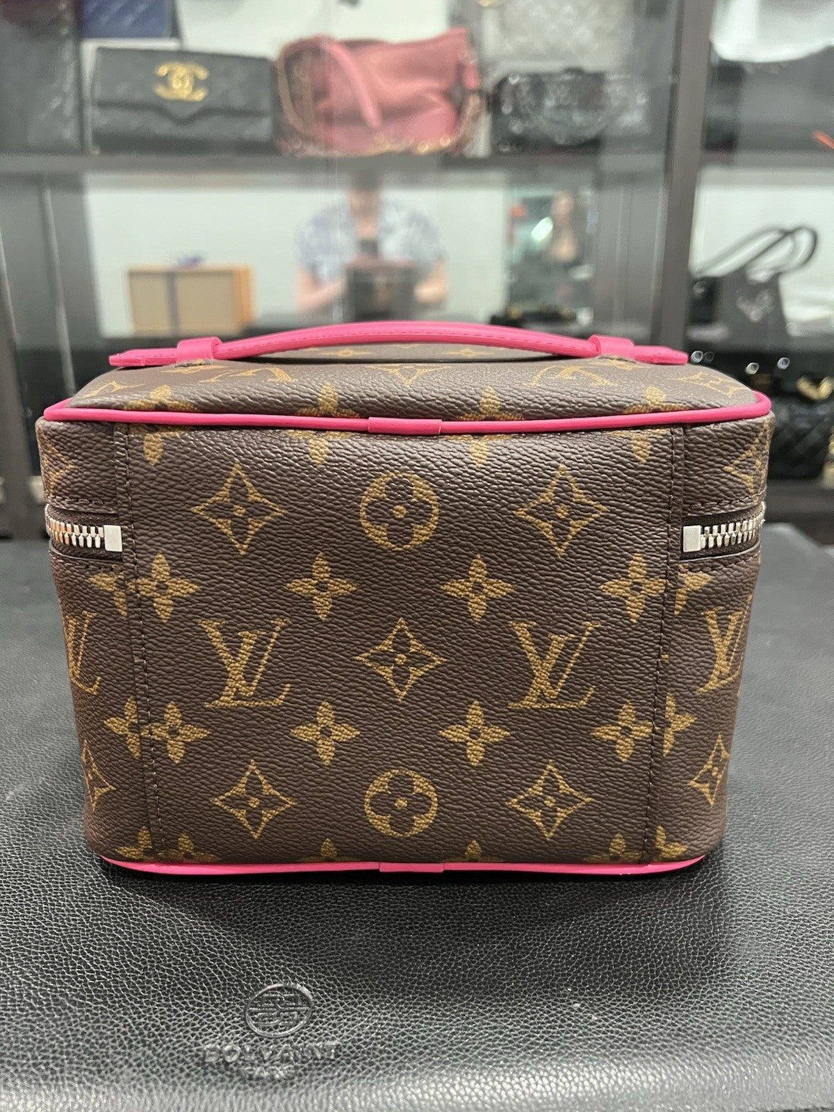Louis Vuitton BB Nice Monogram & Pink Bag With Box Duster & Certificate