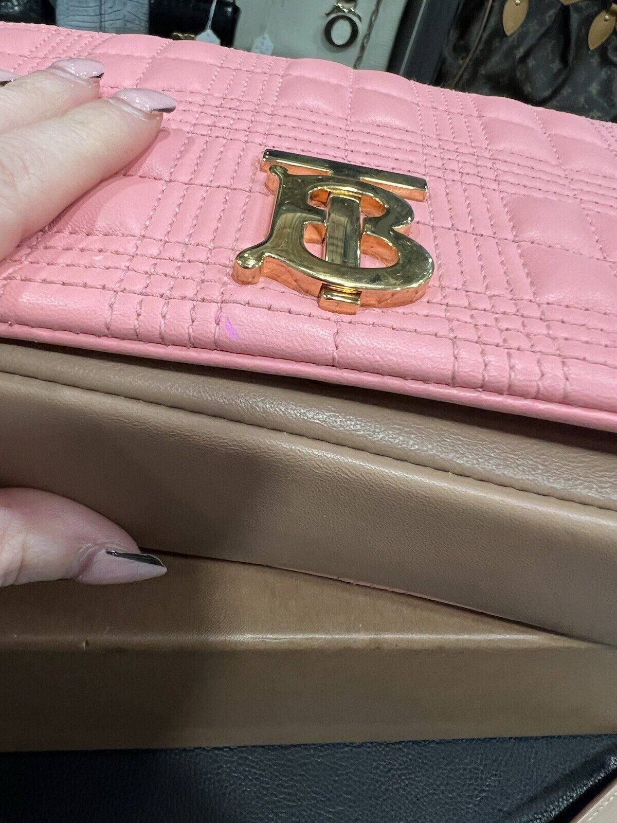 Burberry Lola Peony/Camel Small