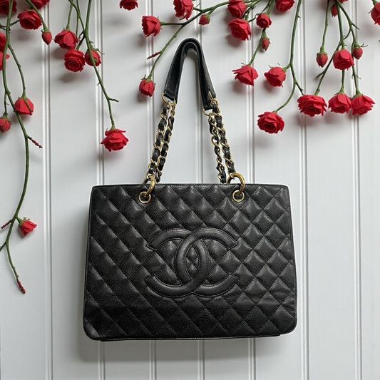 Chanel GST Grand Shopper Tote With Authenticity
