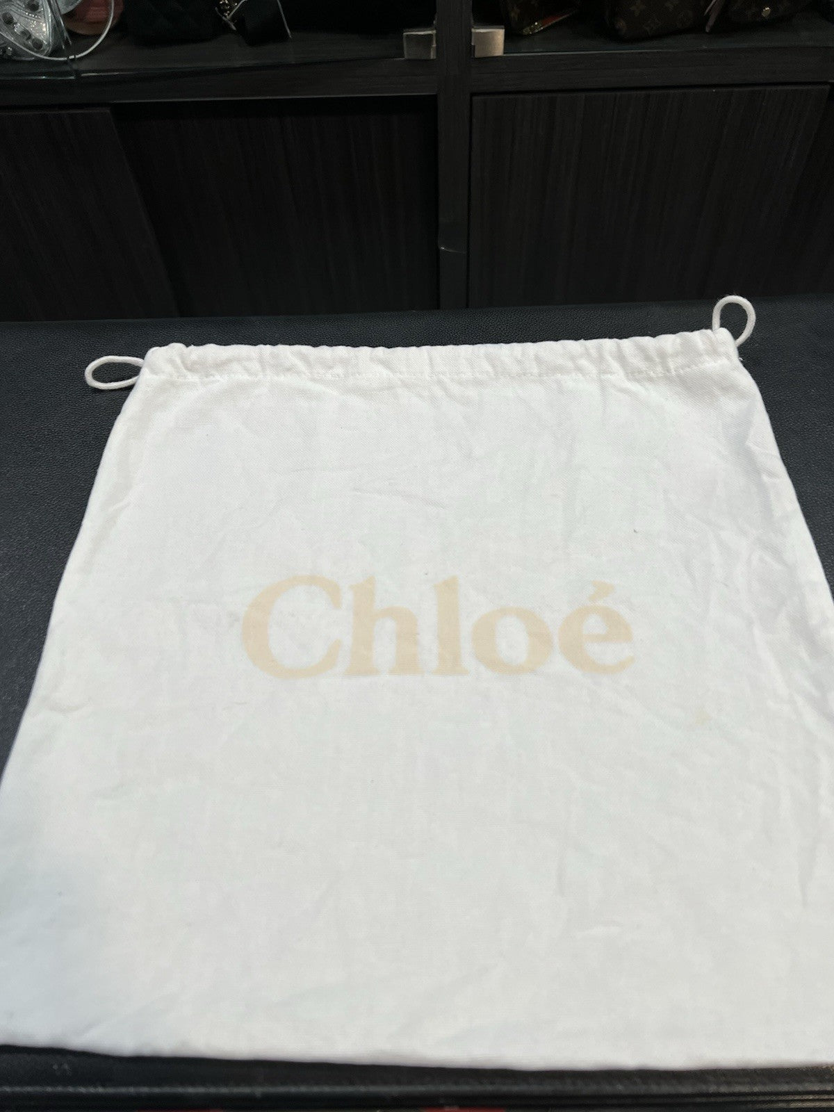 Chloe Black Leather Marcie Crossbody Bag W/Duster & Authenticity
