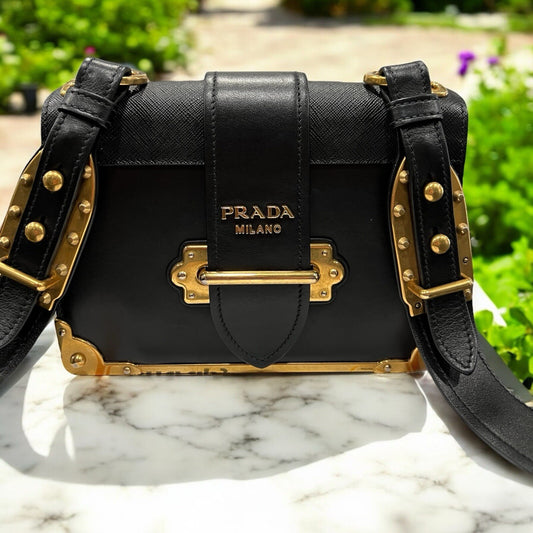 Prada Cashier Shoulder Bag With Certificate Of Authenticity
