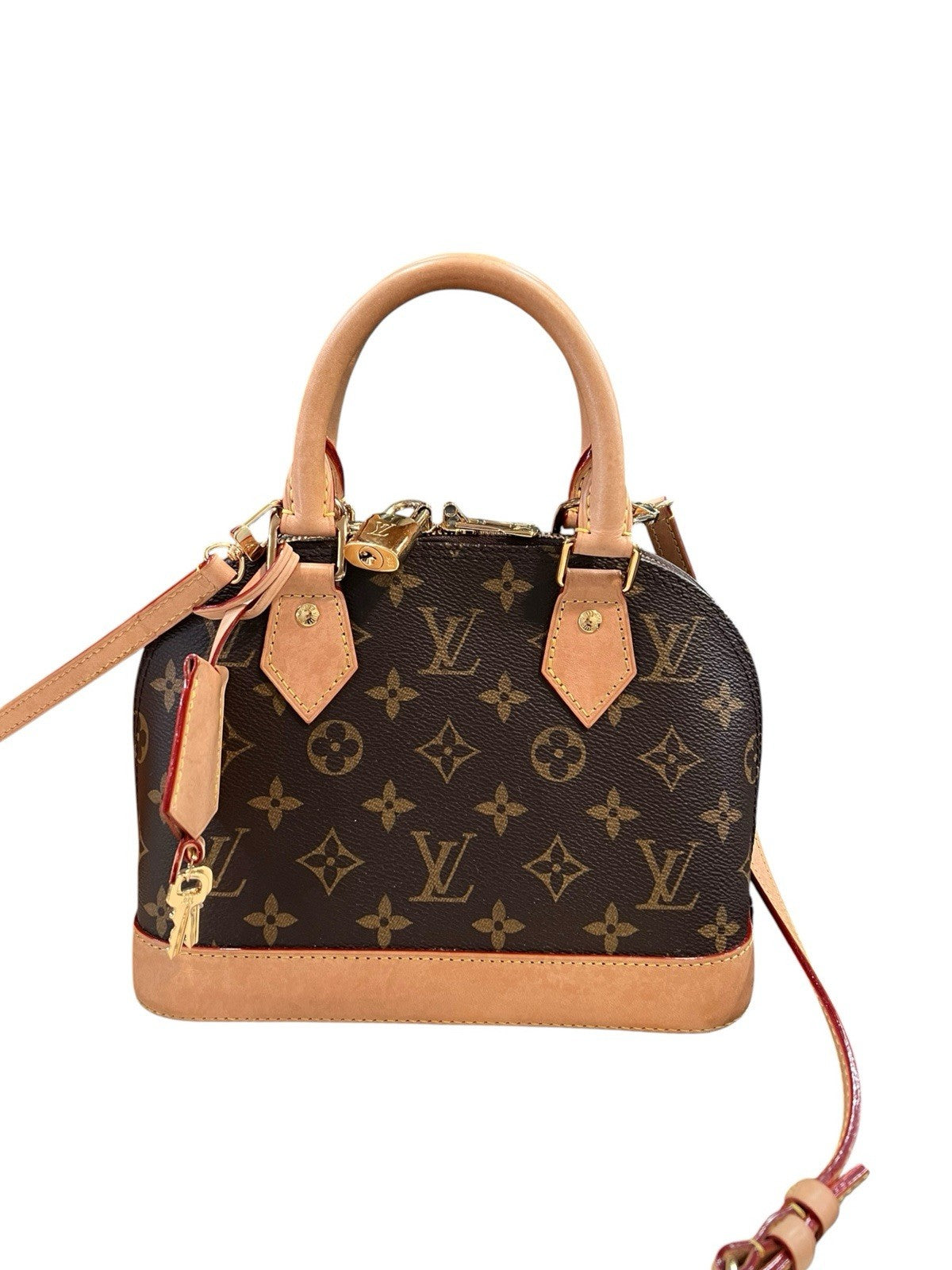 Louis Vuitton Monogram Alma BB W/Box Duster & Authenticity