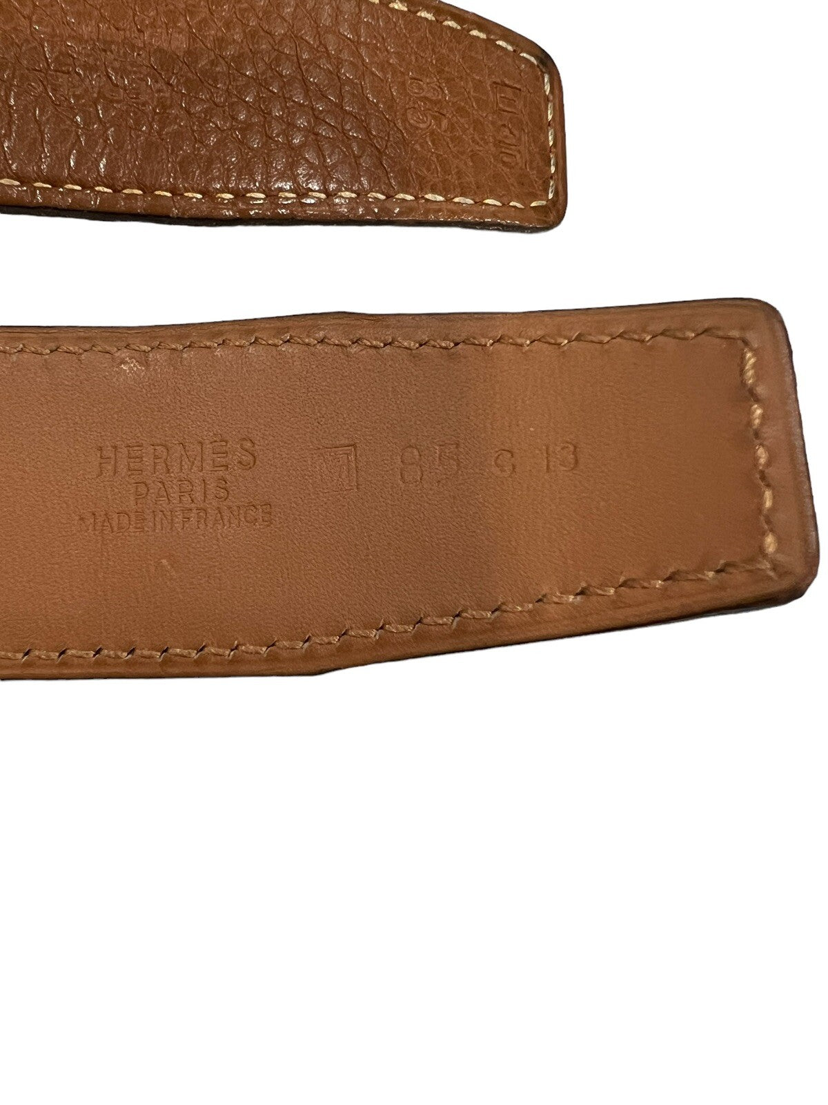 Hermes .925 H Buckle (RARE) Touraeg Croc & Reversible Belts Sz 85