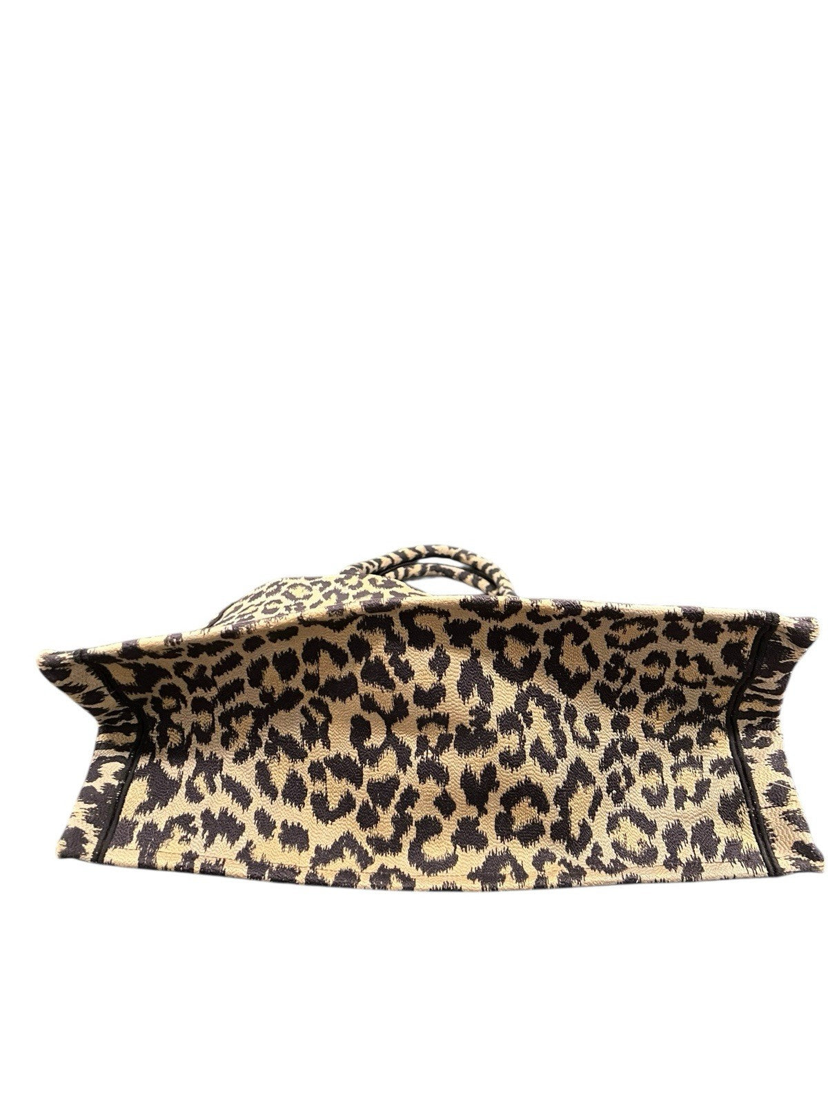 Christian Dior Mizza Embroidered Leopard Book Tote