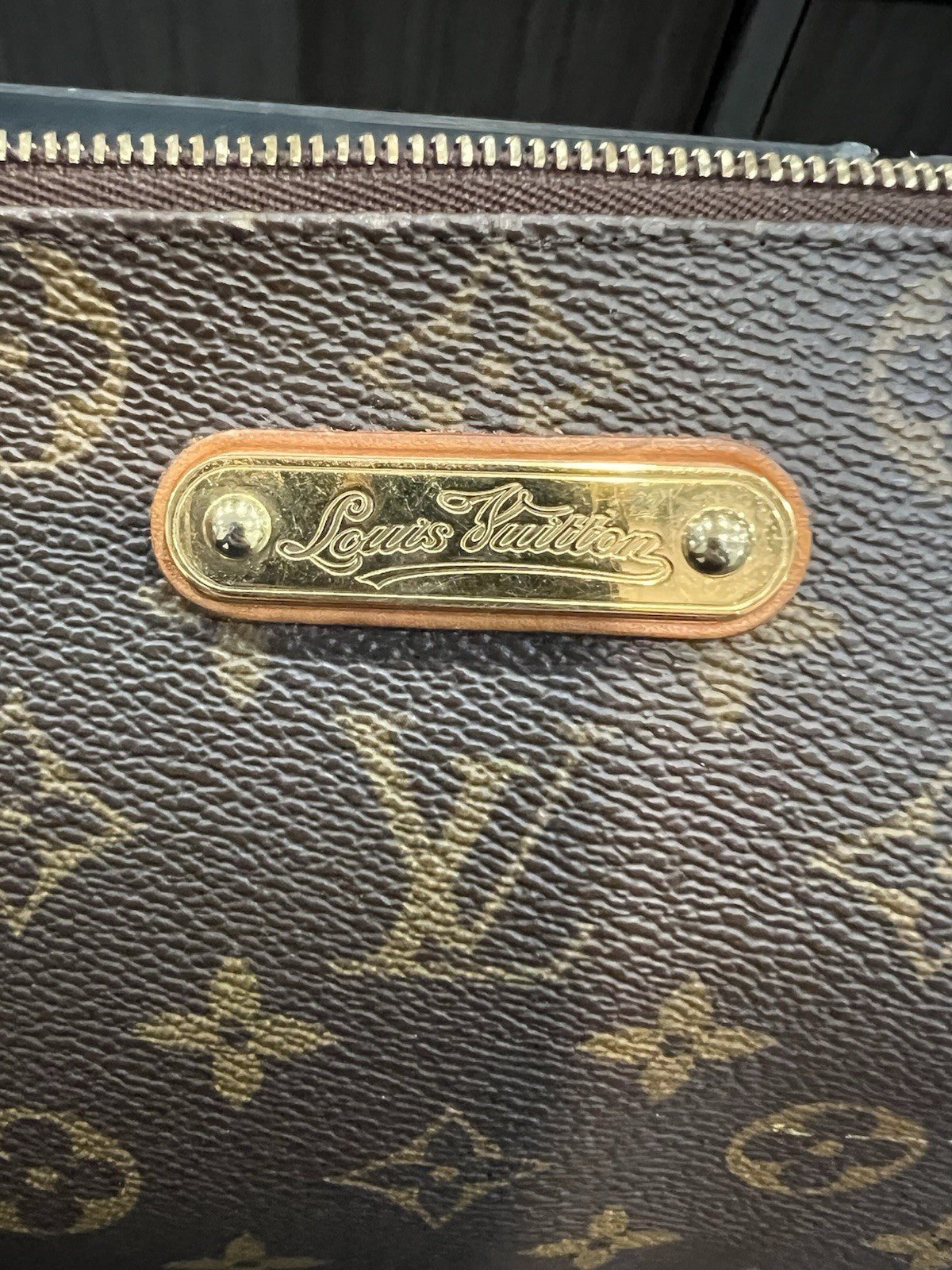 Louis Vuitton Monogram Canvas Eva Clutch Bag With Authenticity