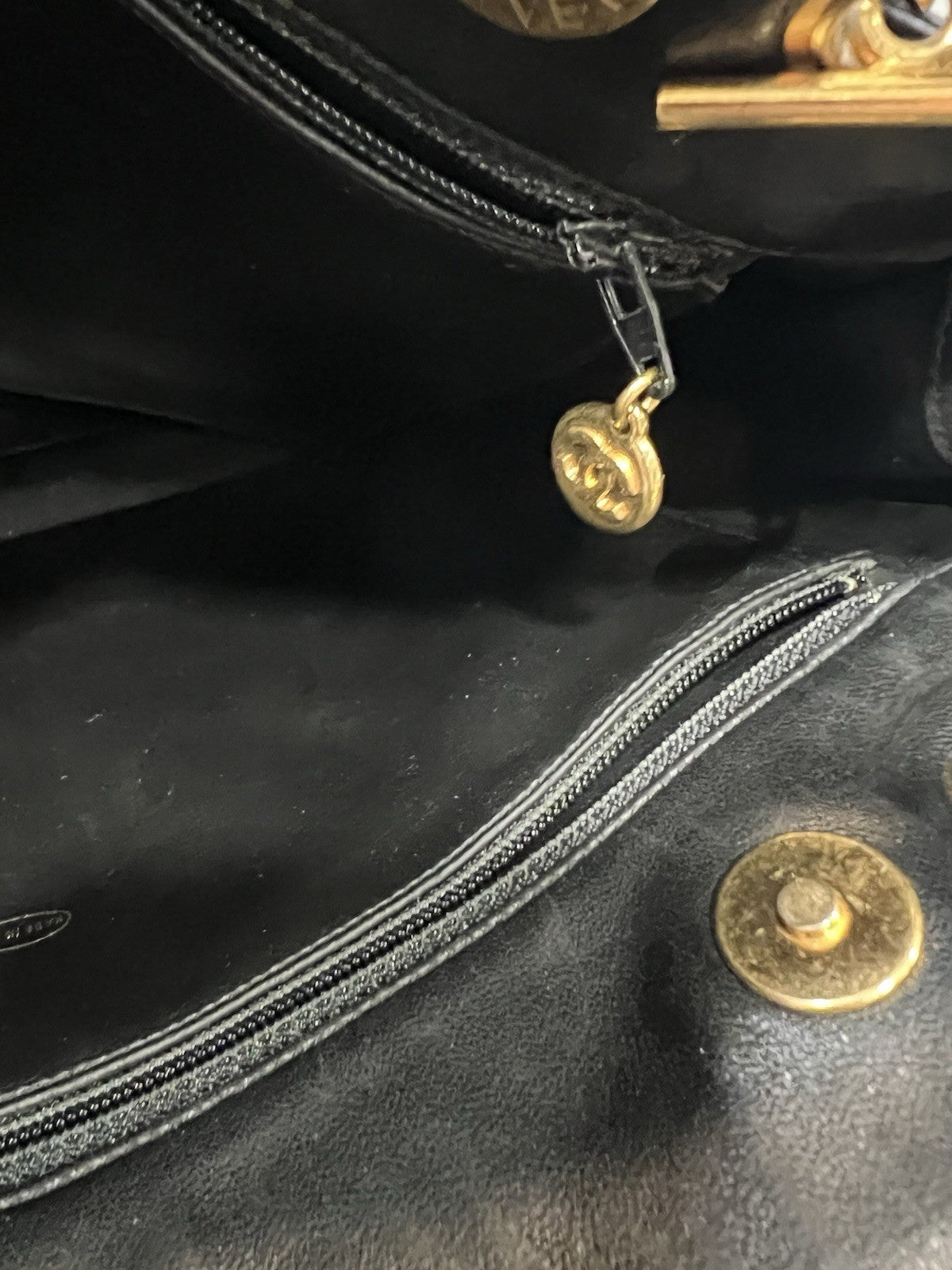 Chanel RARE Collectors Lambskin 24k Gold Plated Hardware Chain Tote Bag