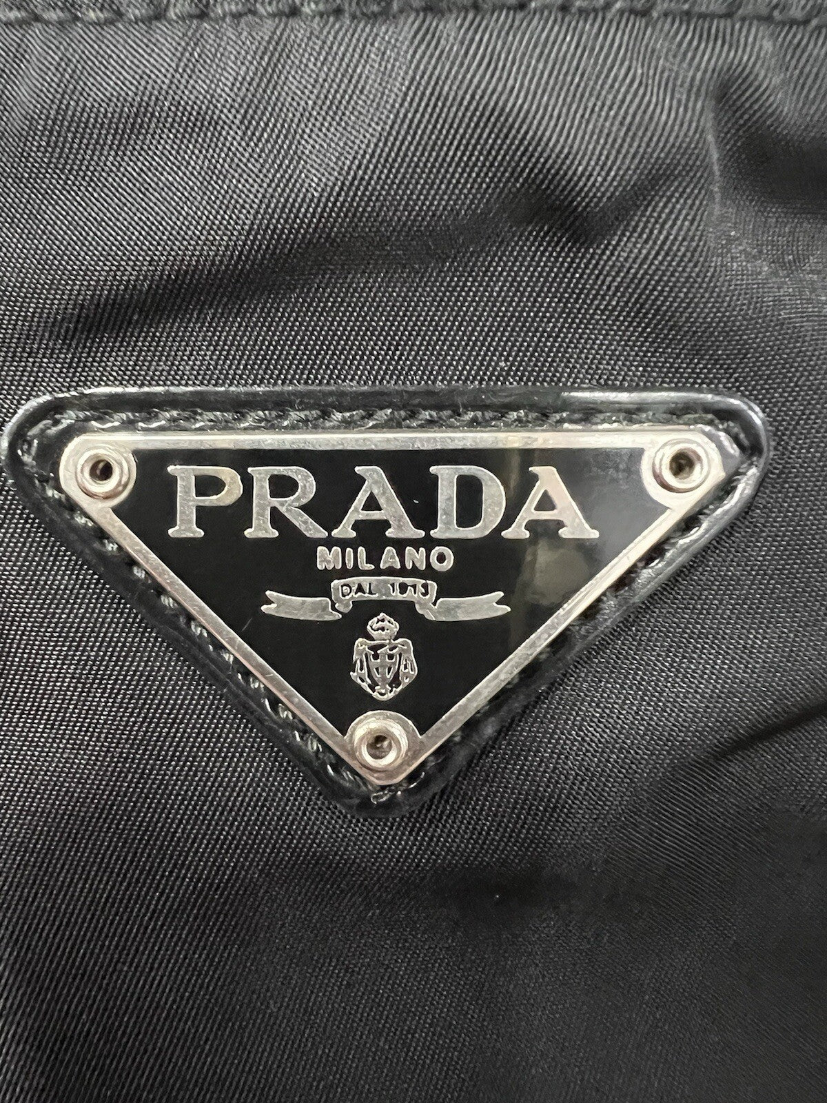 Prada Vela Nylon Tessuto Black Backpack With Certificate Of Authenticity