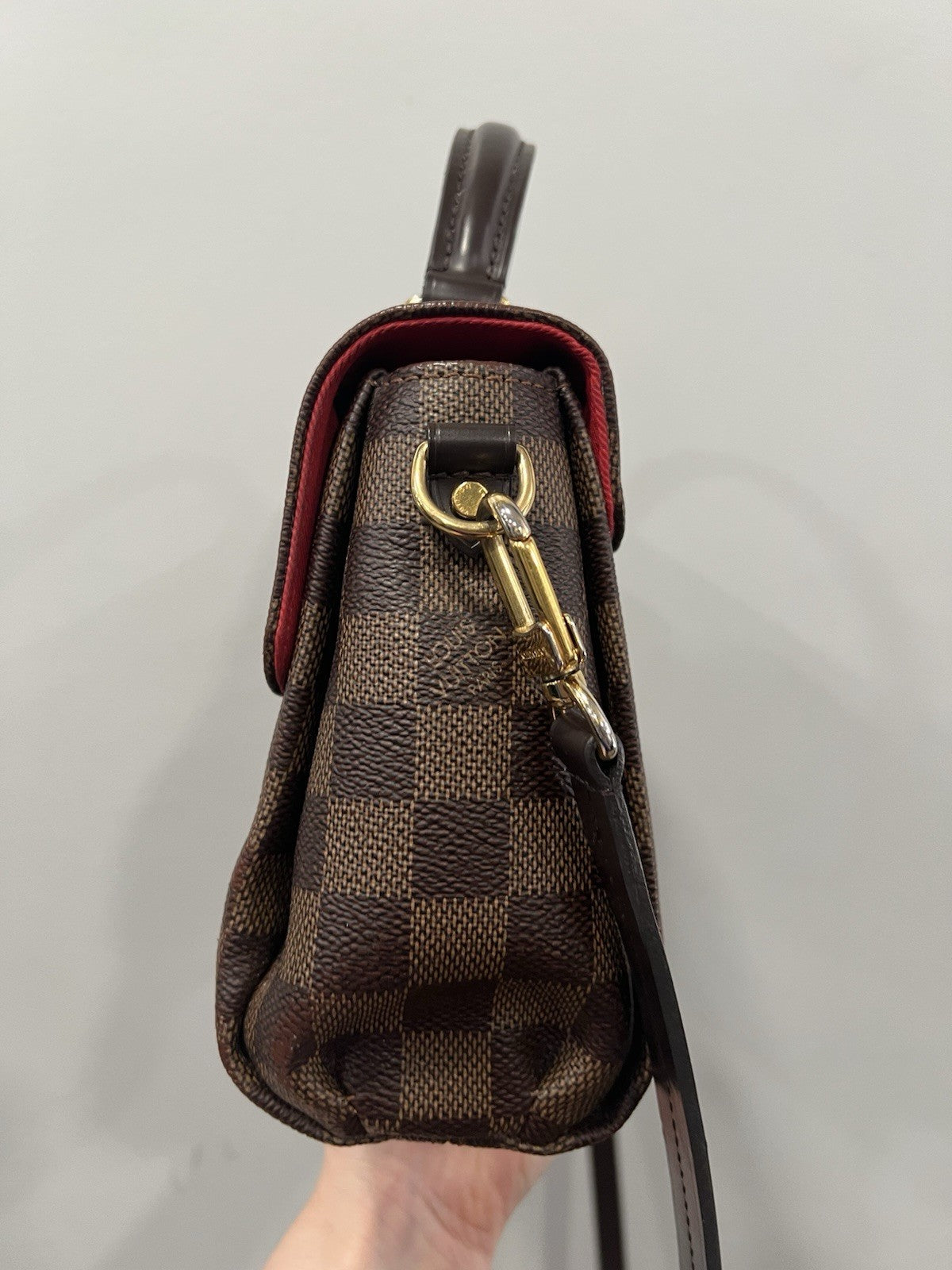 Louis Vuitton Damier Ebene Croisette Crossbody W/Authenticity