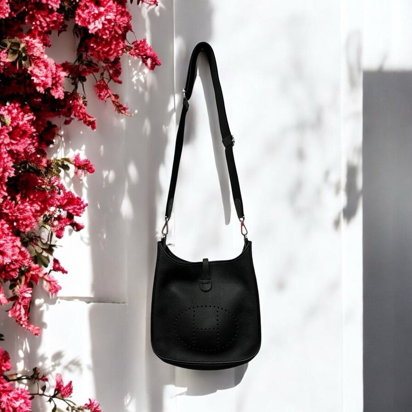 Hermes Black Evelyn Clemence PM Bag With Certificate Of Authenticity 2021
