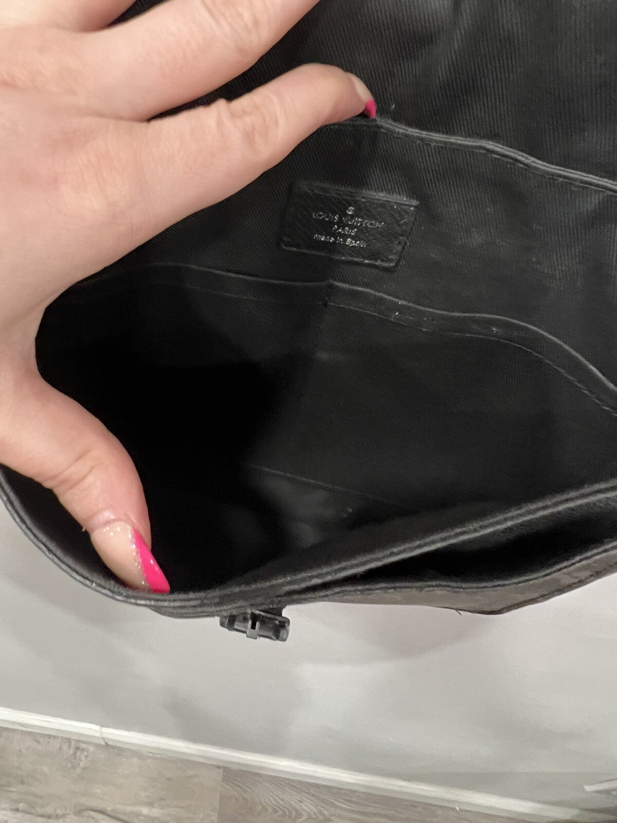 Louis Vuitton Outdoor Flap Messenger Bag Eclipse W/Certificate Of Authenticity