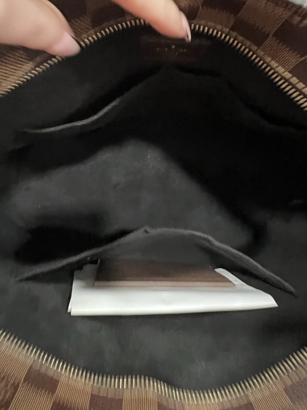 Louis Vuitton Damer Ebene "Jersey" Tote Bag W/Certificate Of Authenticity