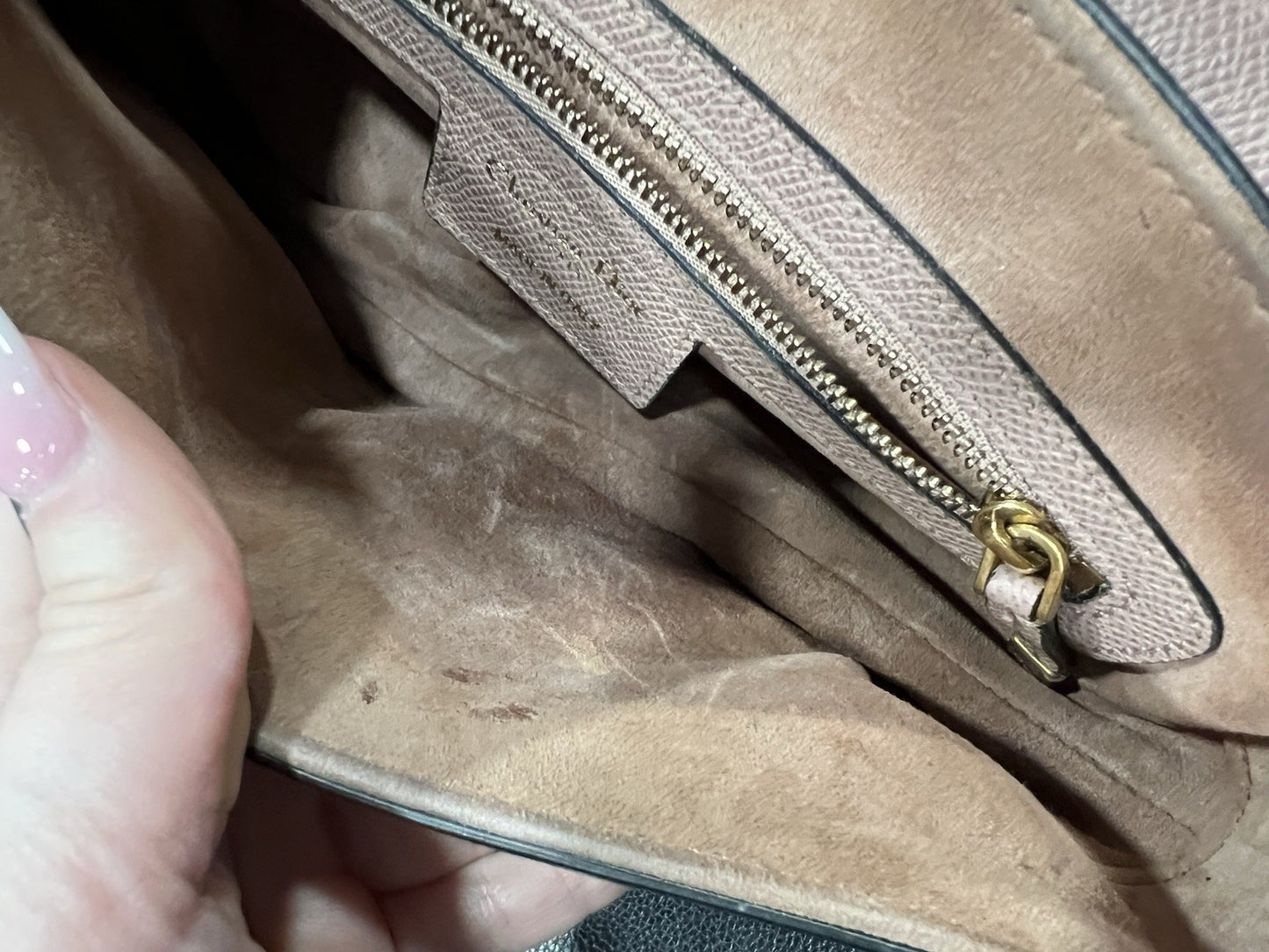 Chrisitan Dior Blush Grained Calfskin Saddle Bag