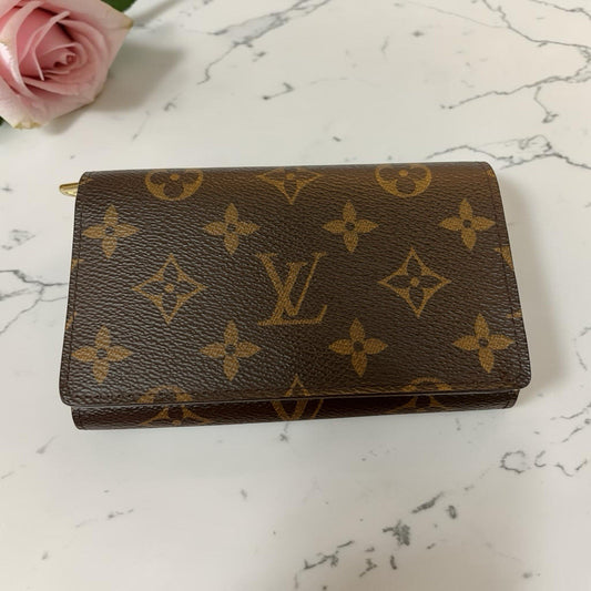 Louis Vuitton Monogram Portemonnaie Billet Tresor Wallet With Authenticity