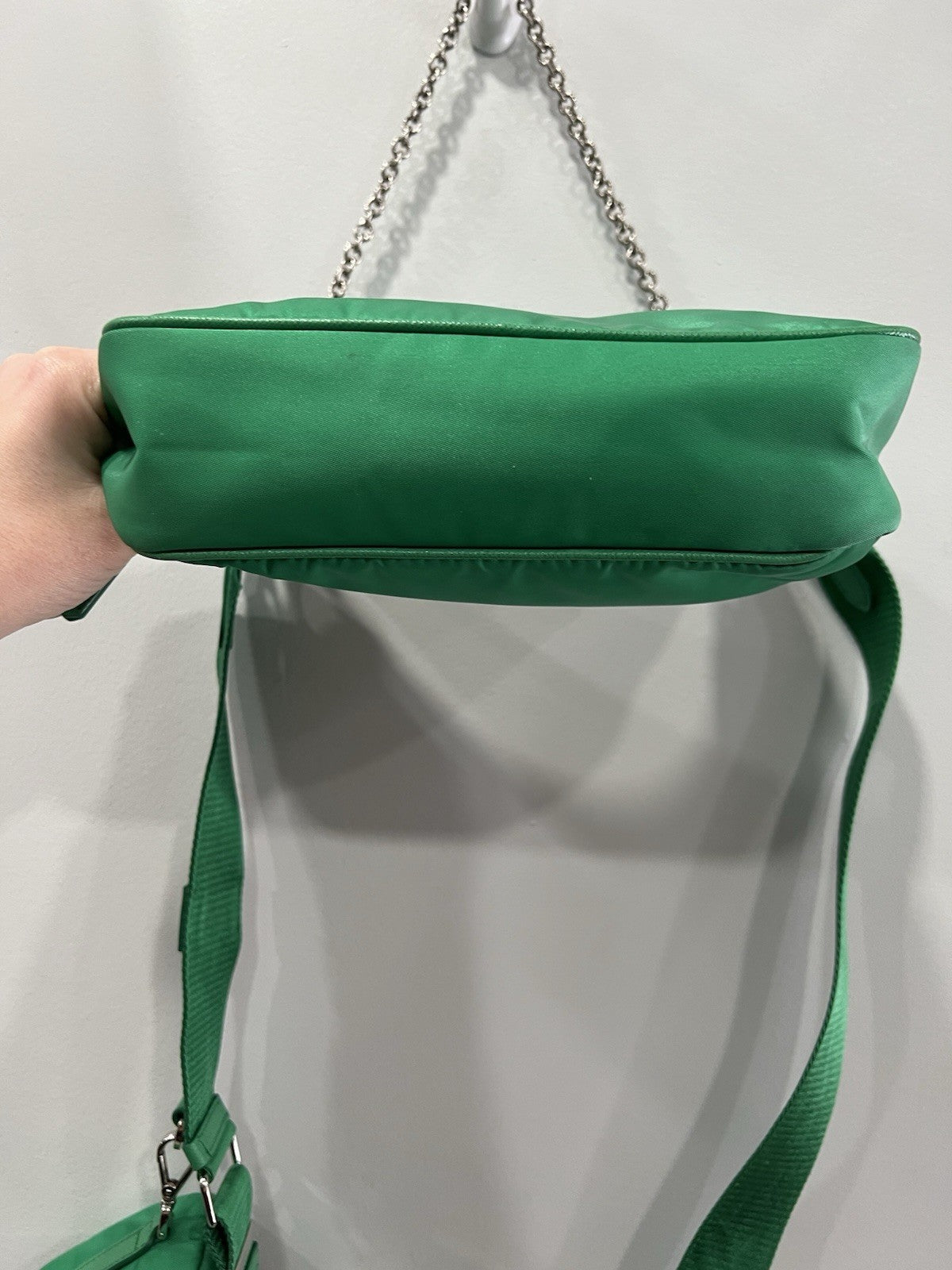 Prada Nylon Green Re-Edition 2005 With Certificate Of Authenticity