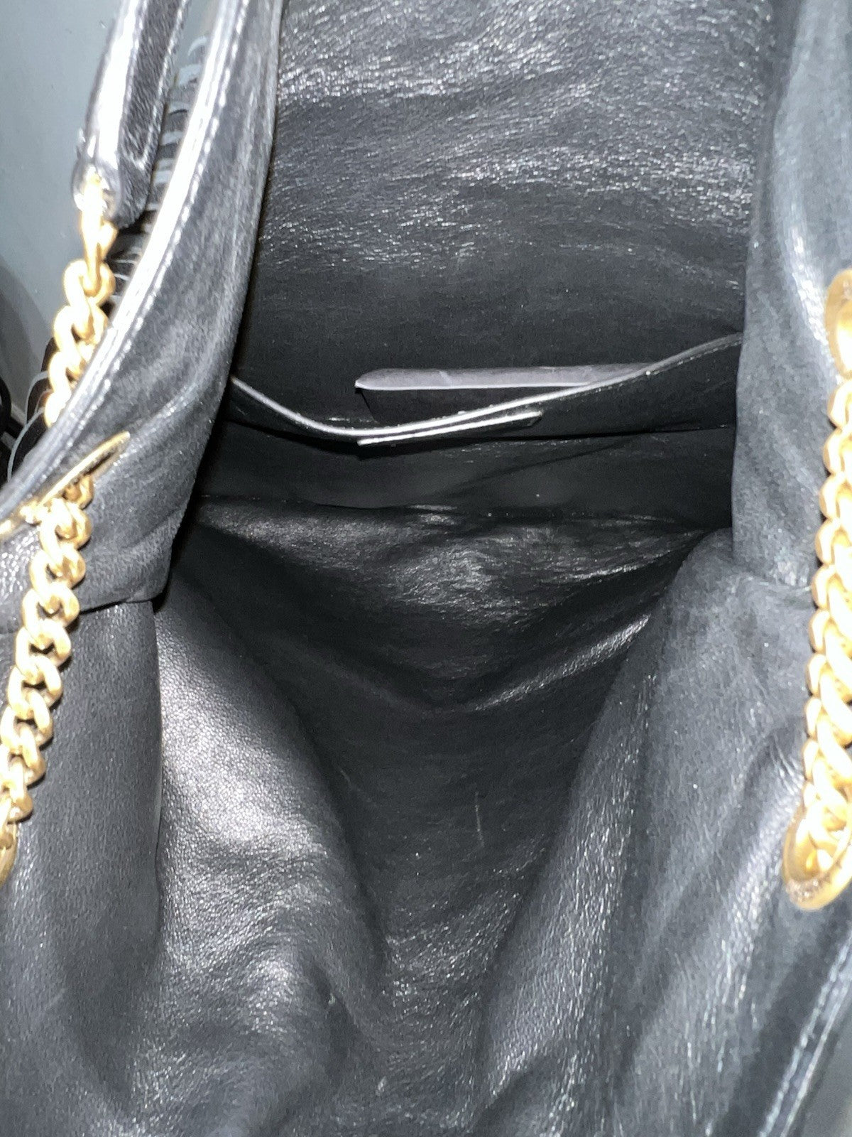 YSL Saint Laurent Grace Black Fringe Suede Hobo Bag With Authenticity