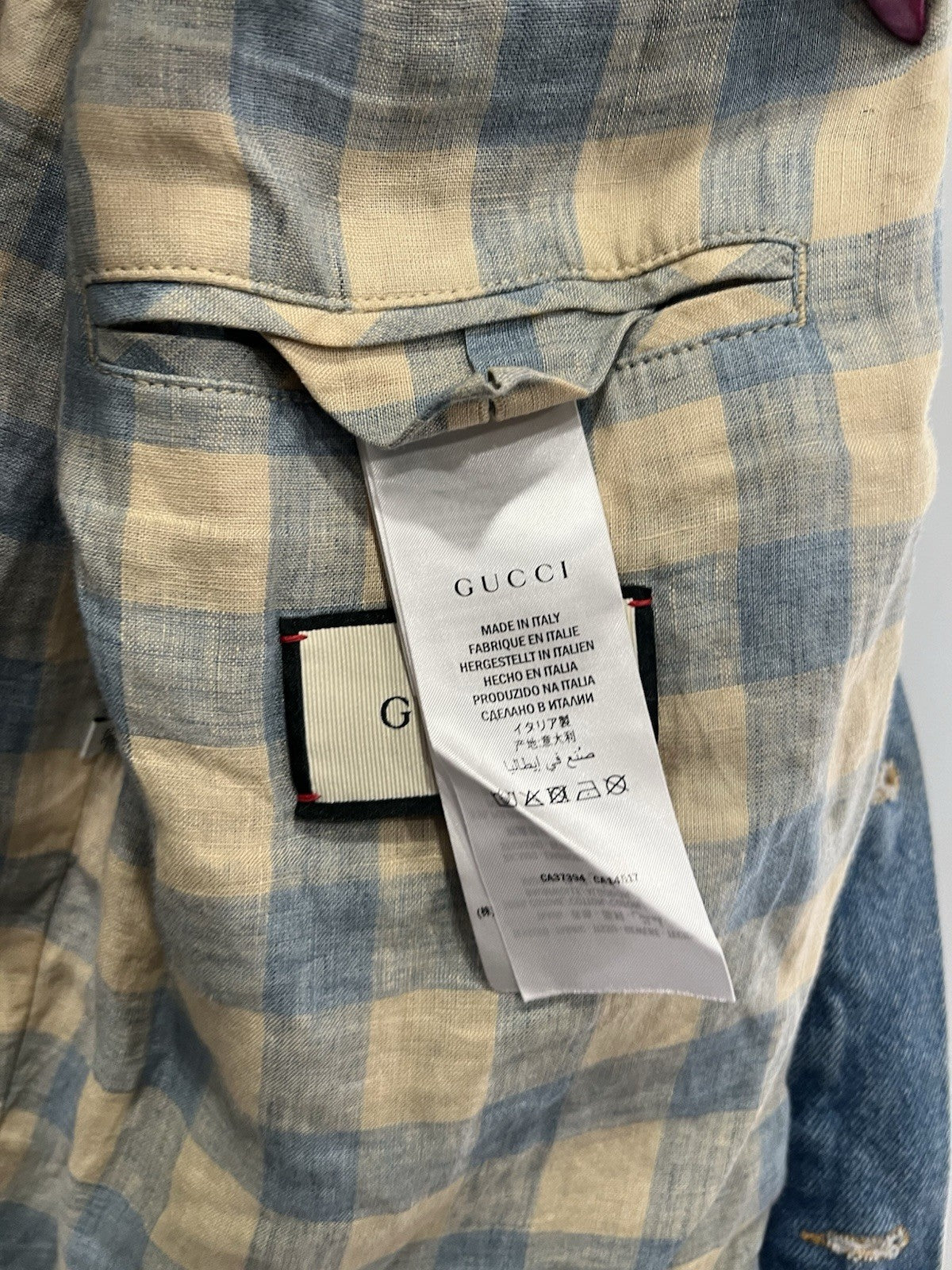 Gucci Denim Band Tour Jacket Size L