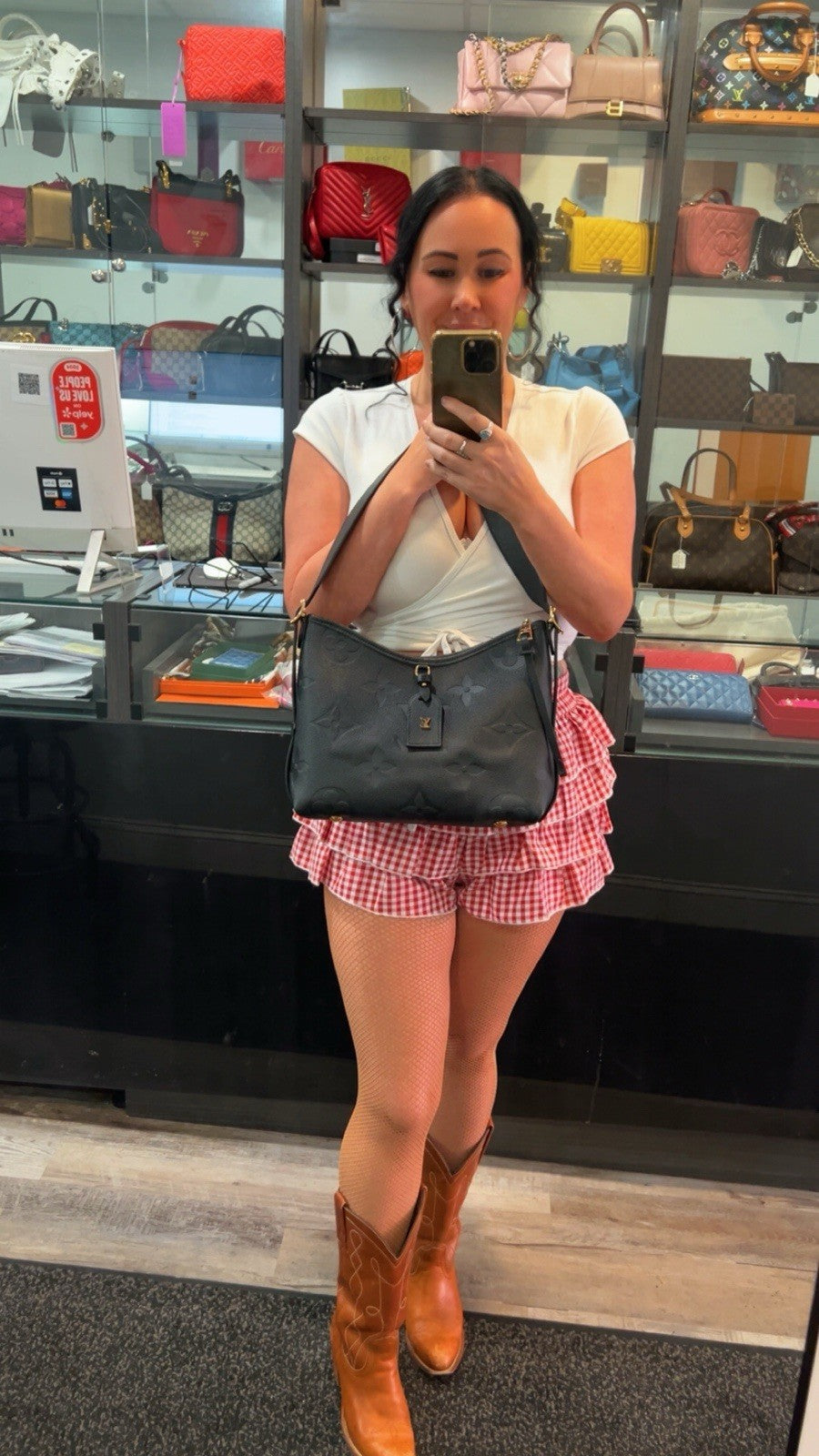 Louis Vuitton CarryAll PM Noir Empriente W/ Box Duster Certificate Retail $3350