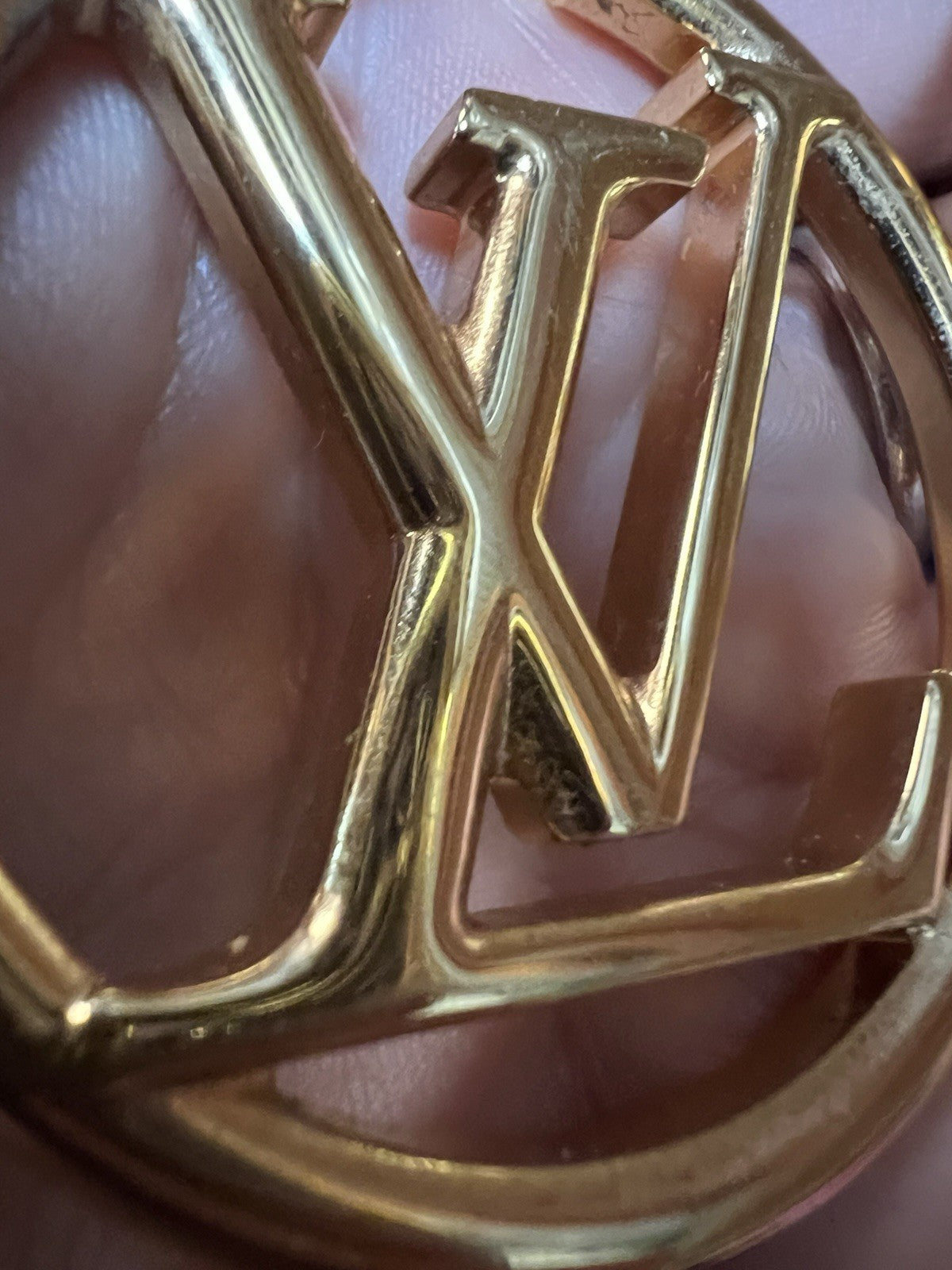 Louis Vuitton Louise GM Hoop Earrings Box Duster & Receipt Retail $740