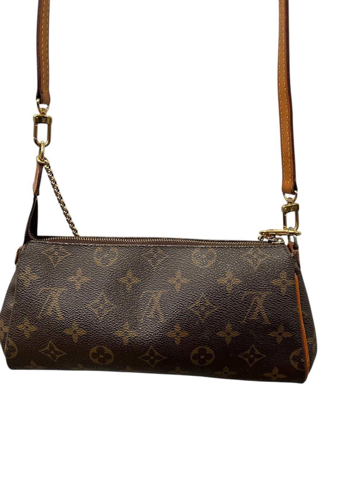Louis Vuitton Eva Crossbody Brown Canvas Coated Monogram With Authenticity