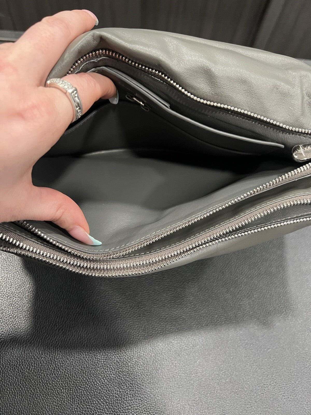 Ferragamo Leather Padded Viva Bow Shoulder Bag