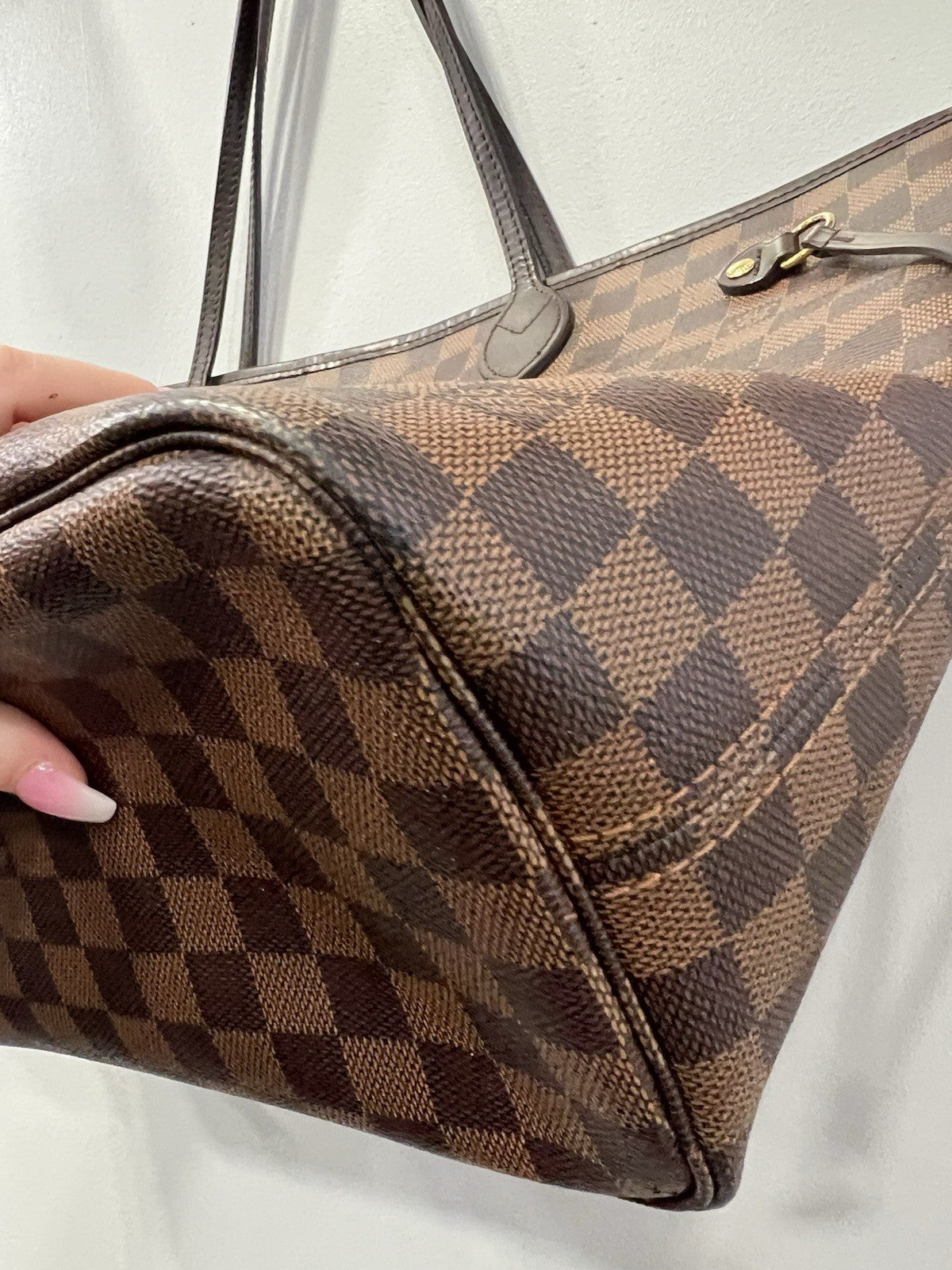 Louis Vuitton Damier Ebene Neverfull MM W/Authenticity